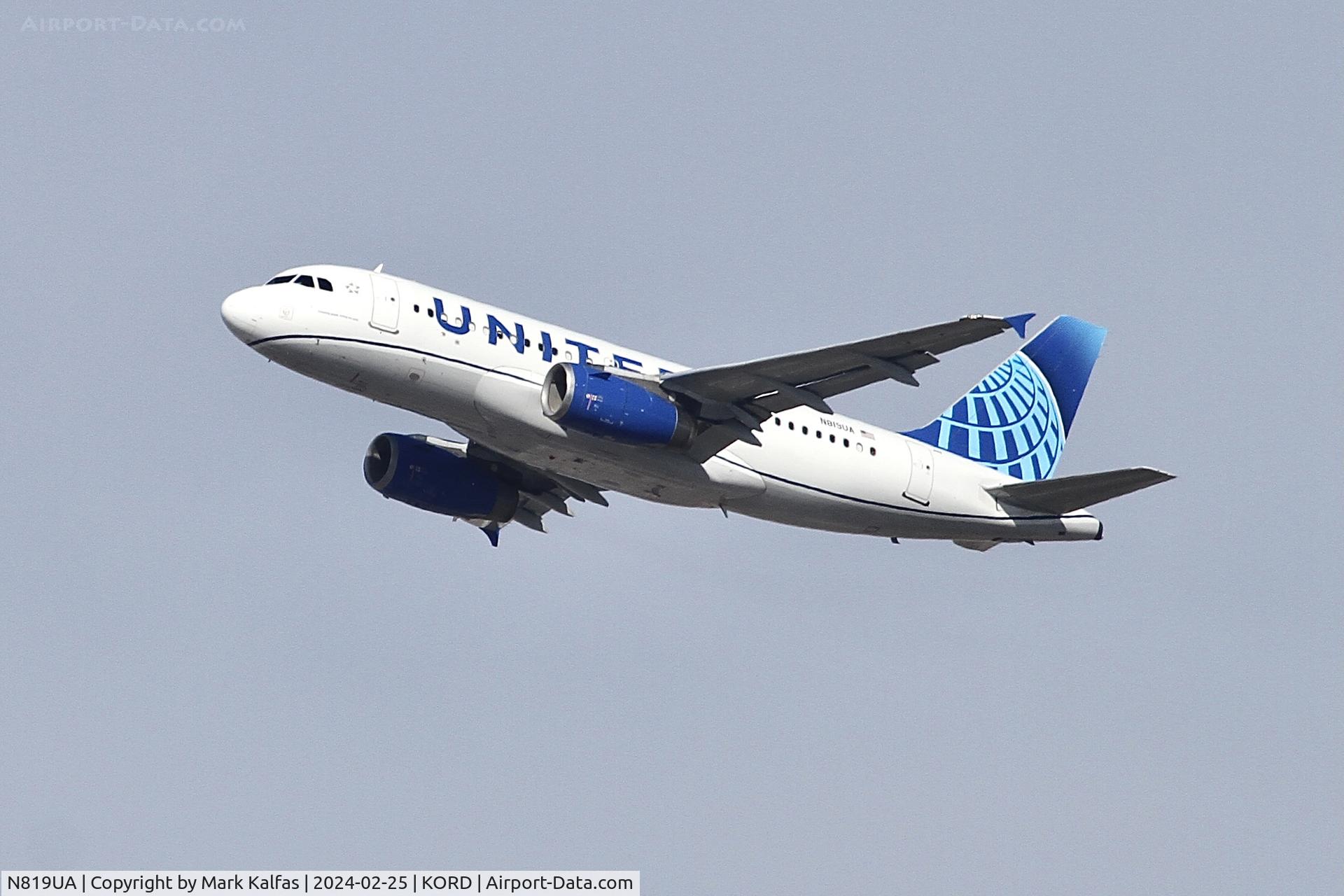 N819UA, 1998 Airbus A319-131 C/N 893, A319 United Airlines Airbus A319 N819UA UAL2048 ORD-DCA