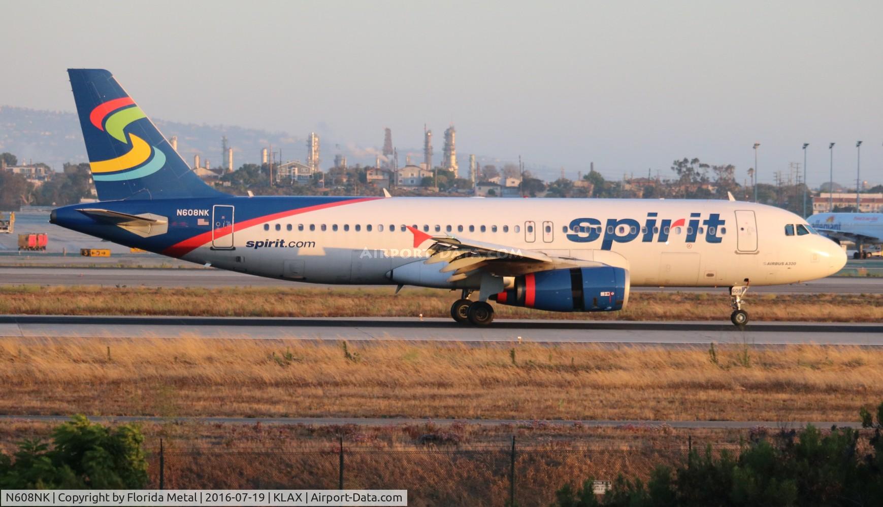 N608NK, 2011 Airbus A320-232 C/N 4902, NKS A320 blue/white zx FLL-LAX