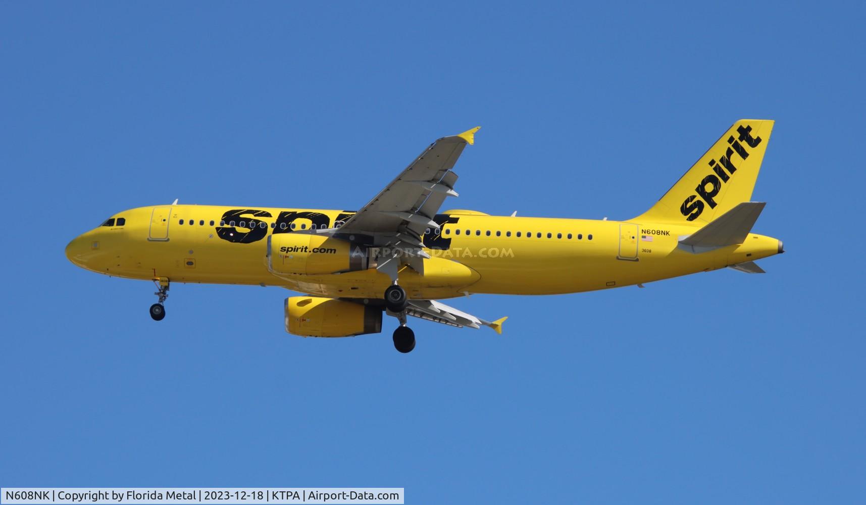 N608NK, 2011 Airbus A320-232 C/N 4902, NKS A320 yellow zx MSY-TPA