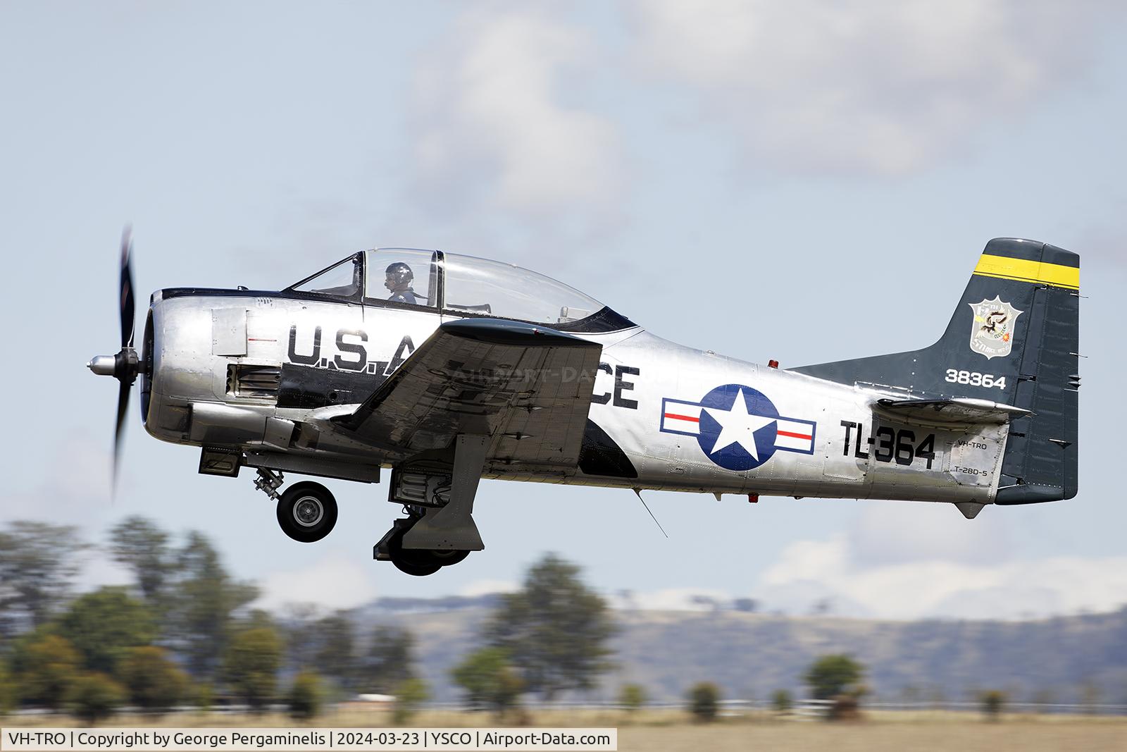 VH-TRO, 1952 North American T-28D-5 Trojan C/N 174-260, Warbirds Over Scone 2024.
