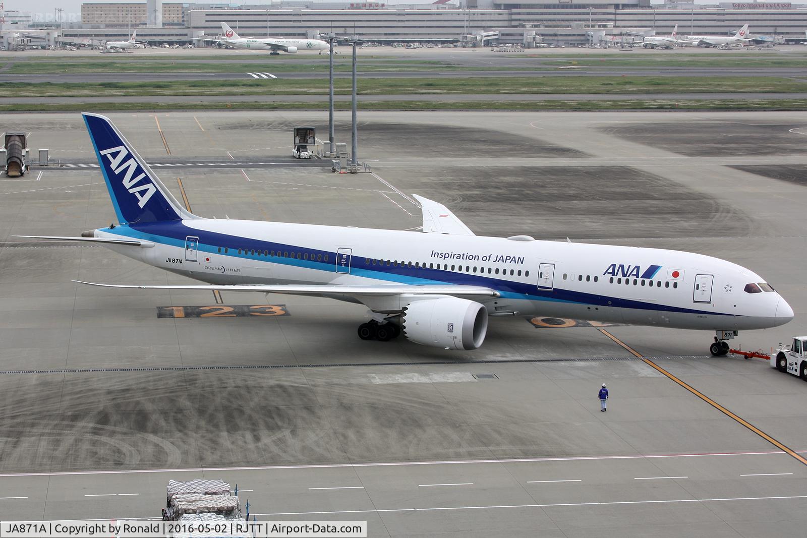JA871A, 2015 Boeing 787-9 Dreamliner C/N 34534, at hnd