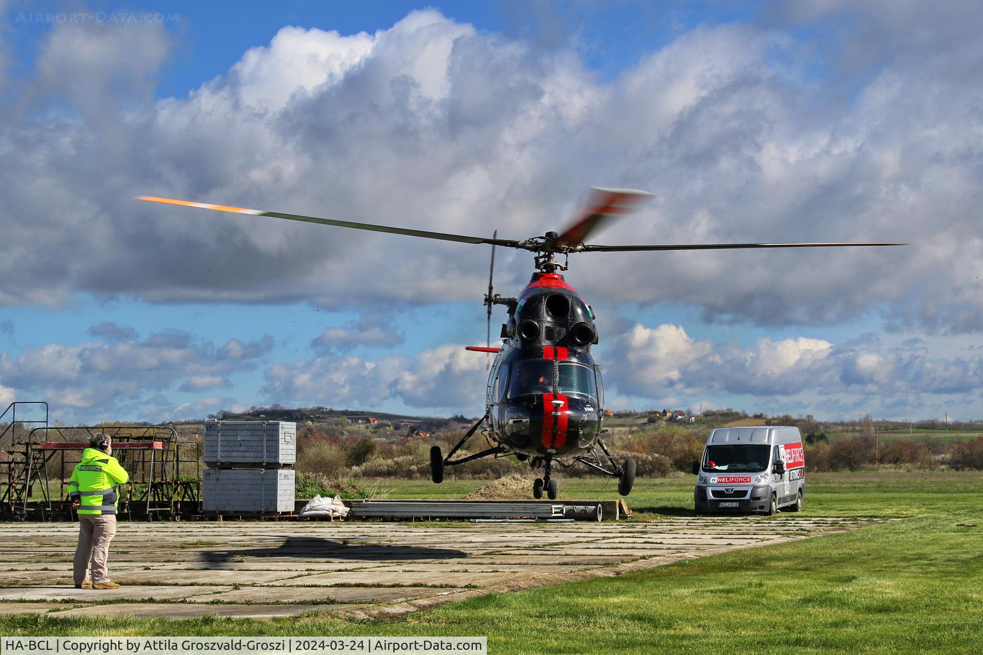 HA-BCL, 1974 Mil (PZL-Swidnik) Mi-2 C/N 563820114, Balatonfökajár Airport, Hungary