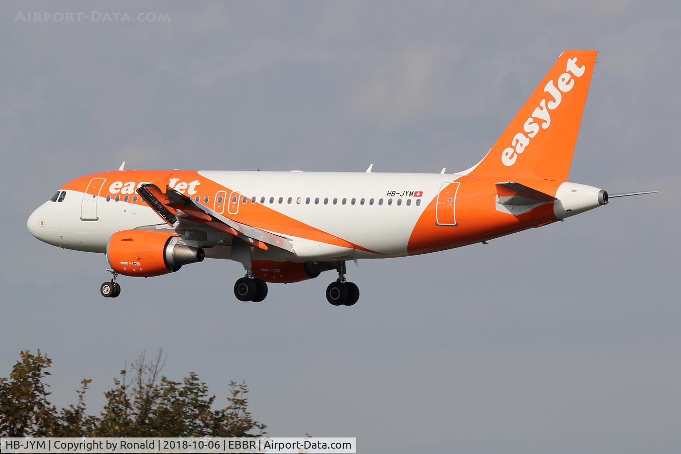 HB-JYM, 2011 Airbus A319-111 C/N 4667, at ebbr