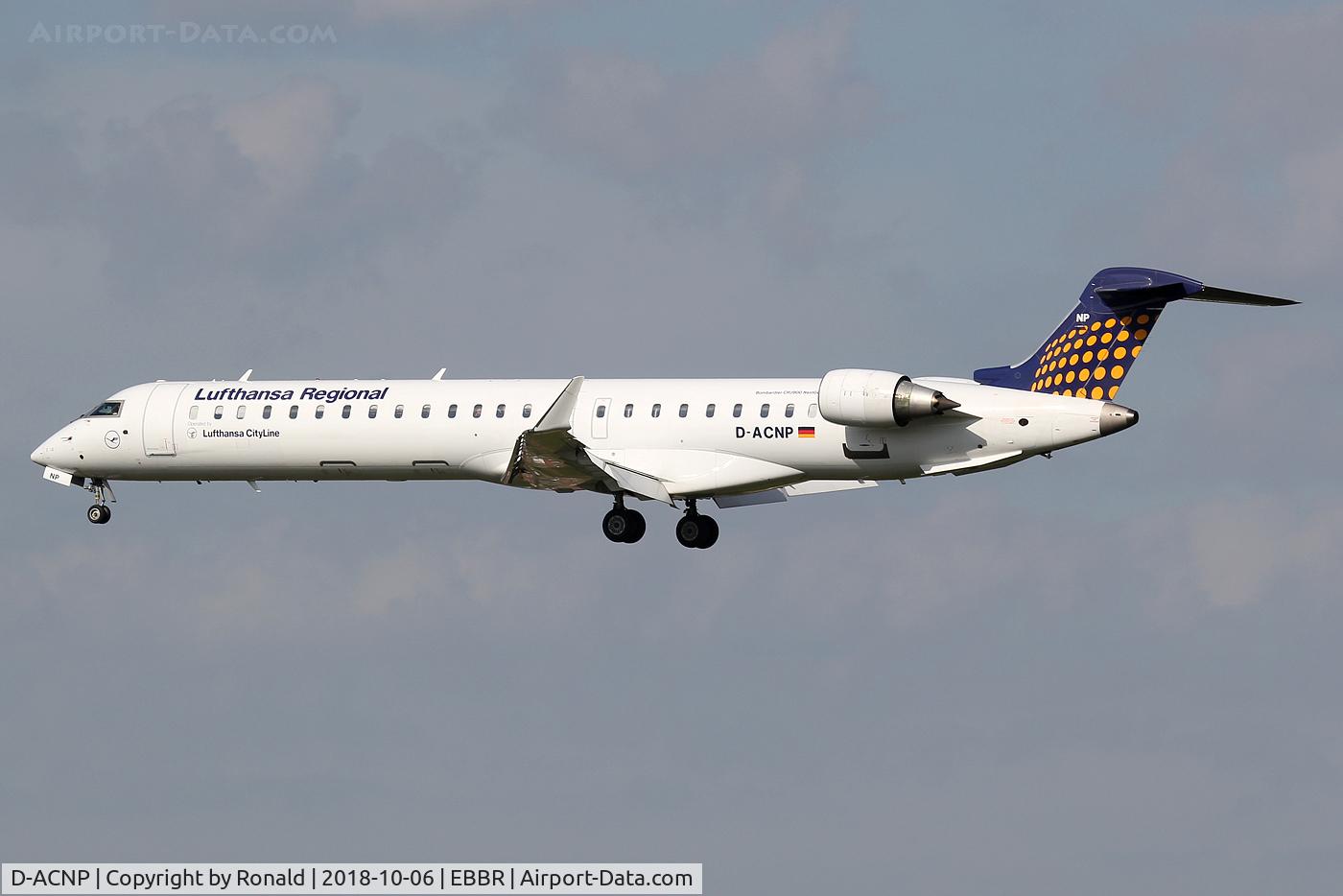 D-ACNP, 2010 Bombardier CRJ-900LR (CL-600-2D24) C/N 15259, at ebbr