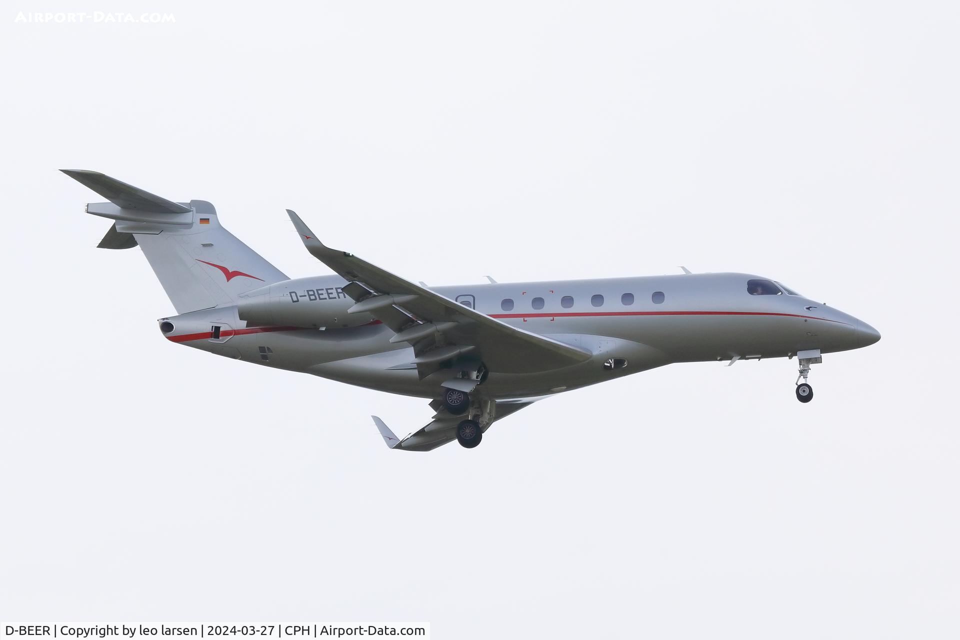 D-BEER, 2016 Embraer EMB-550 Legacy 500 C/N 55000056, Copenhagen 27.3.2024