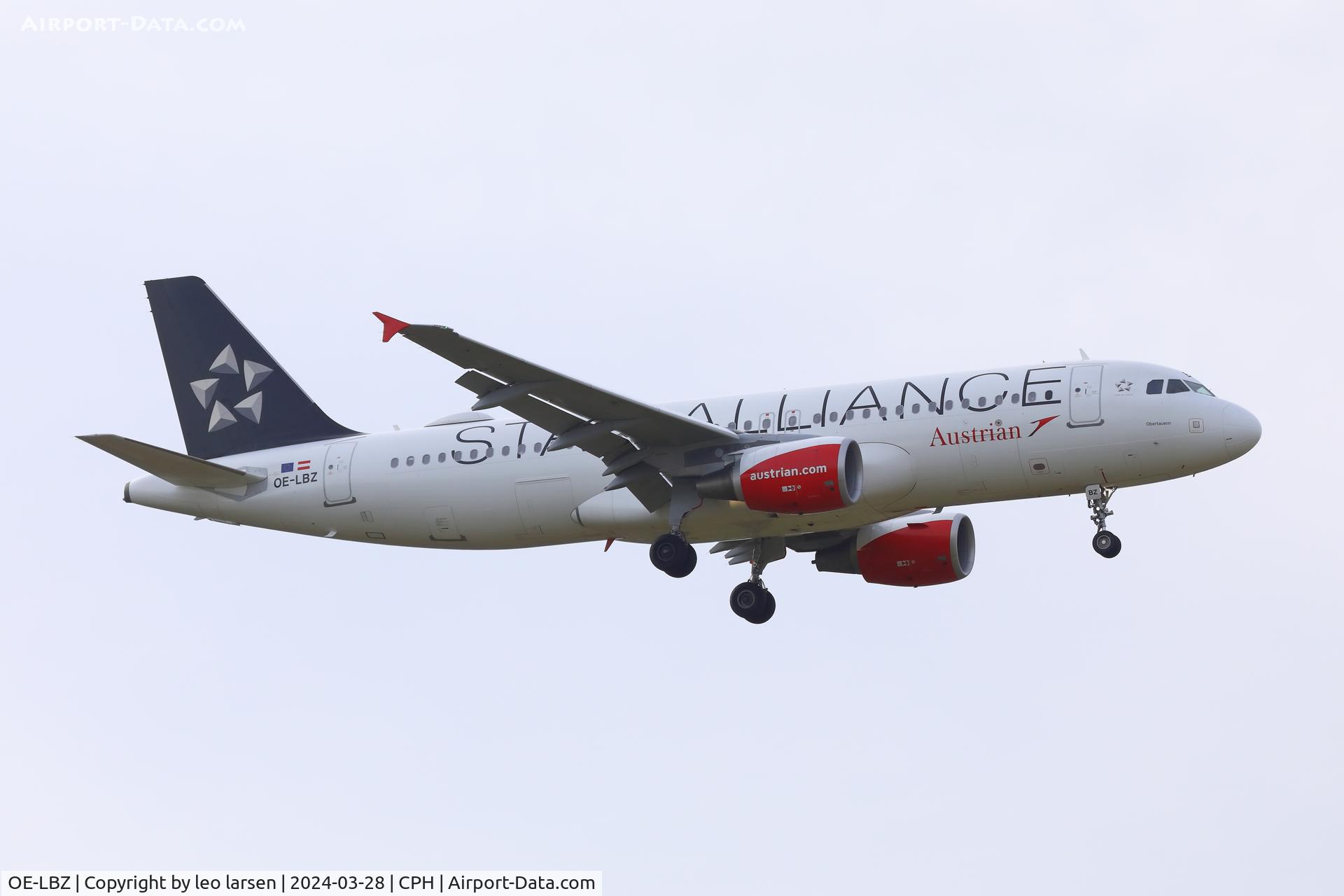 OE-LBZ, 2012 Airbus A320-214 C/N 5181, Copenhagen 27.3.2024