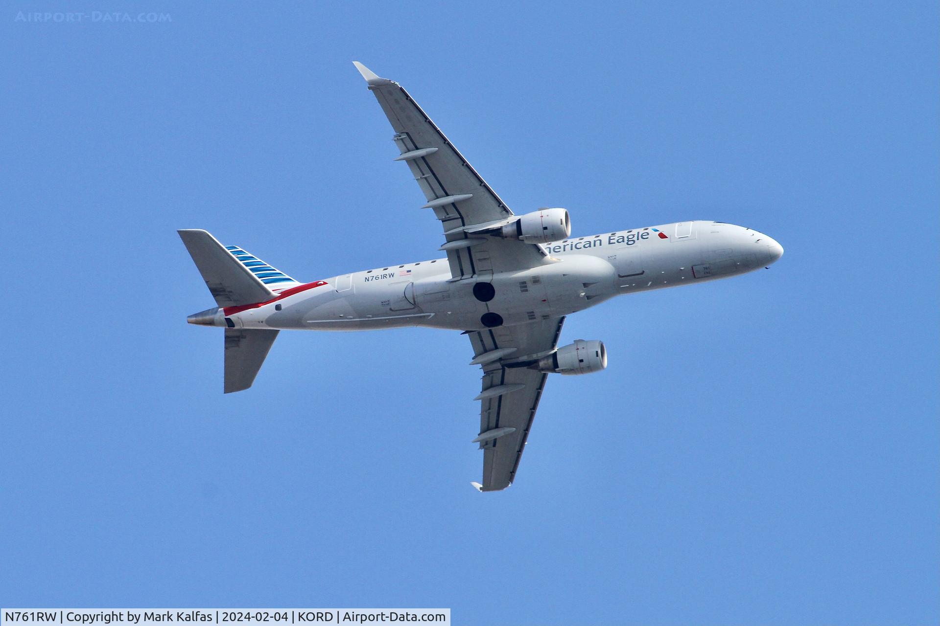 N761RW, 2009 Embraer ERJ-170-100STD C/N 17000296, E170 Envoy/ American Eagle EMBRAER ERJ 170-100 STD N761RW ENY3417 ORD-COU