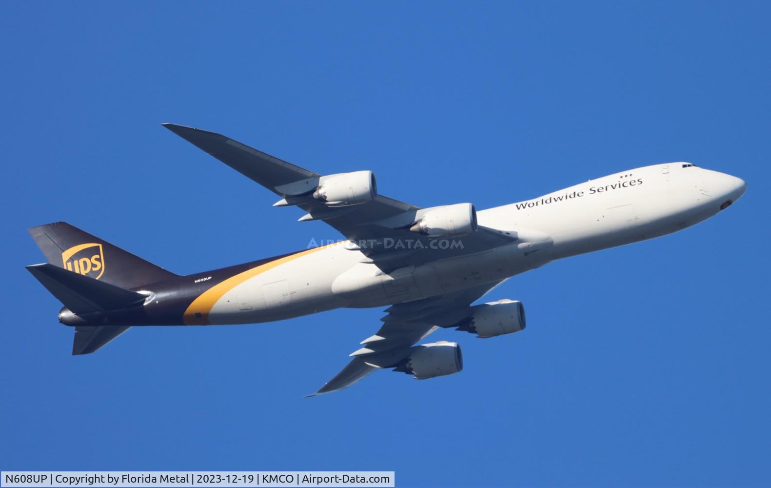 N608UP, 2018 Boeing 747-8F C/N 64255, UPS 747-8F zx MCO-SDF