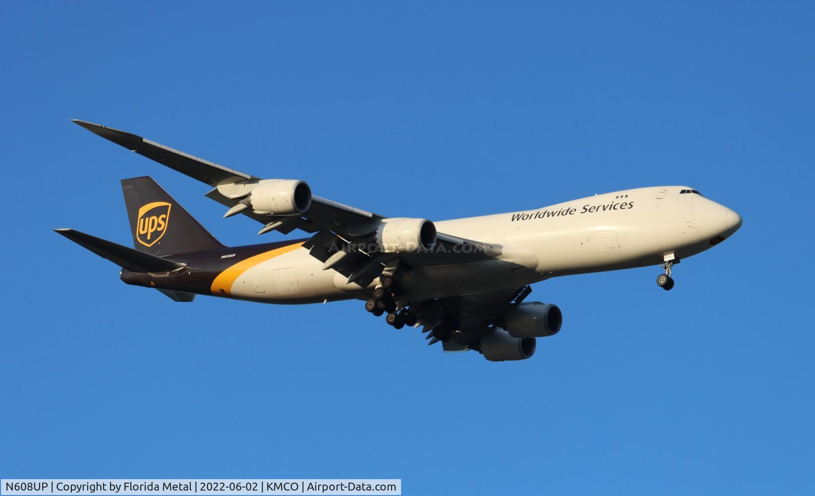 N608UP, 2018 Boeing 747-8F C/N 64255, UPS 747-8F zx SDF-MCO