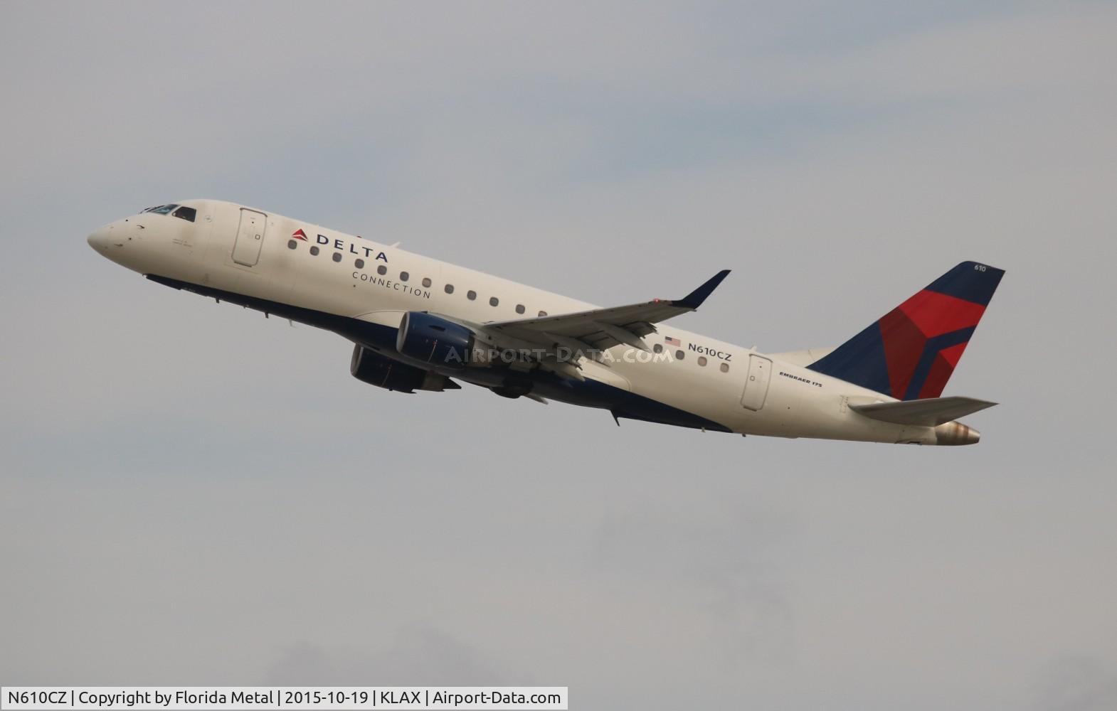 N610CZ, 2007 Embraer 175LR (ERJ-170-200LR) C/N 17000198, CPZ/DAL E175 zx LAX-SJC
