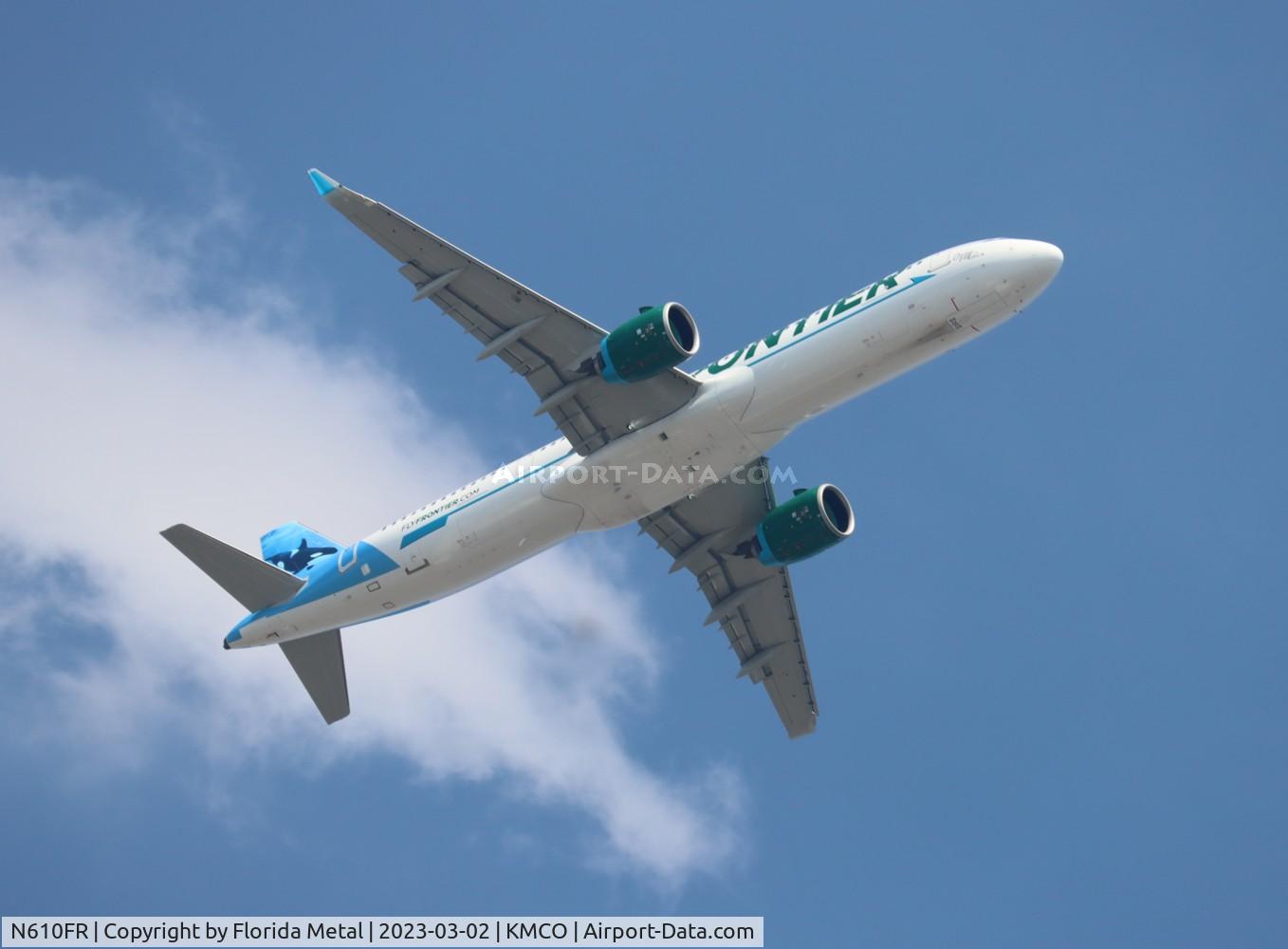 N610FR, 2023 Airbus A321-271NX C/N 11180, FFT A321N Ozzy zx STL-MCO