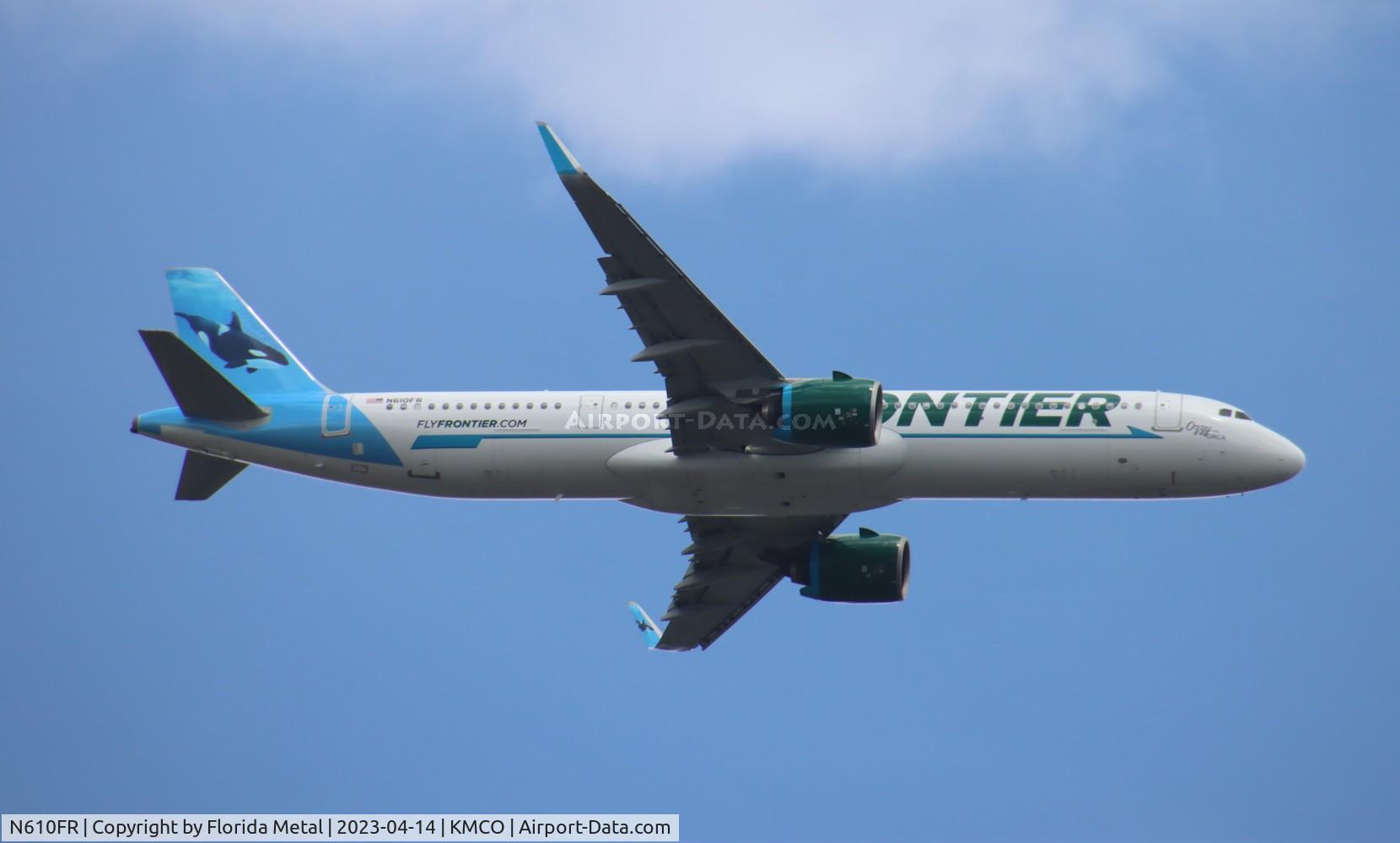 N610FR, 2023 Airbus A321-271NX C/N 11180, FFT A321N Ozzy zx DEN-MCO