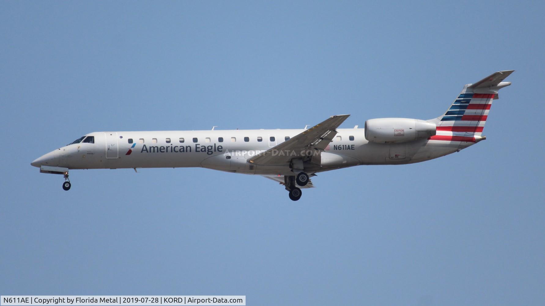 N611AE, 1998 Embraer ERJ-145LR (EMB-145LR) C/N 145074, ENY/AE E145 zx CID-ORD