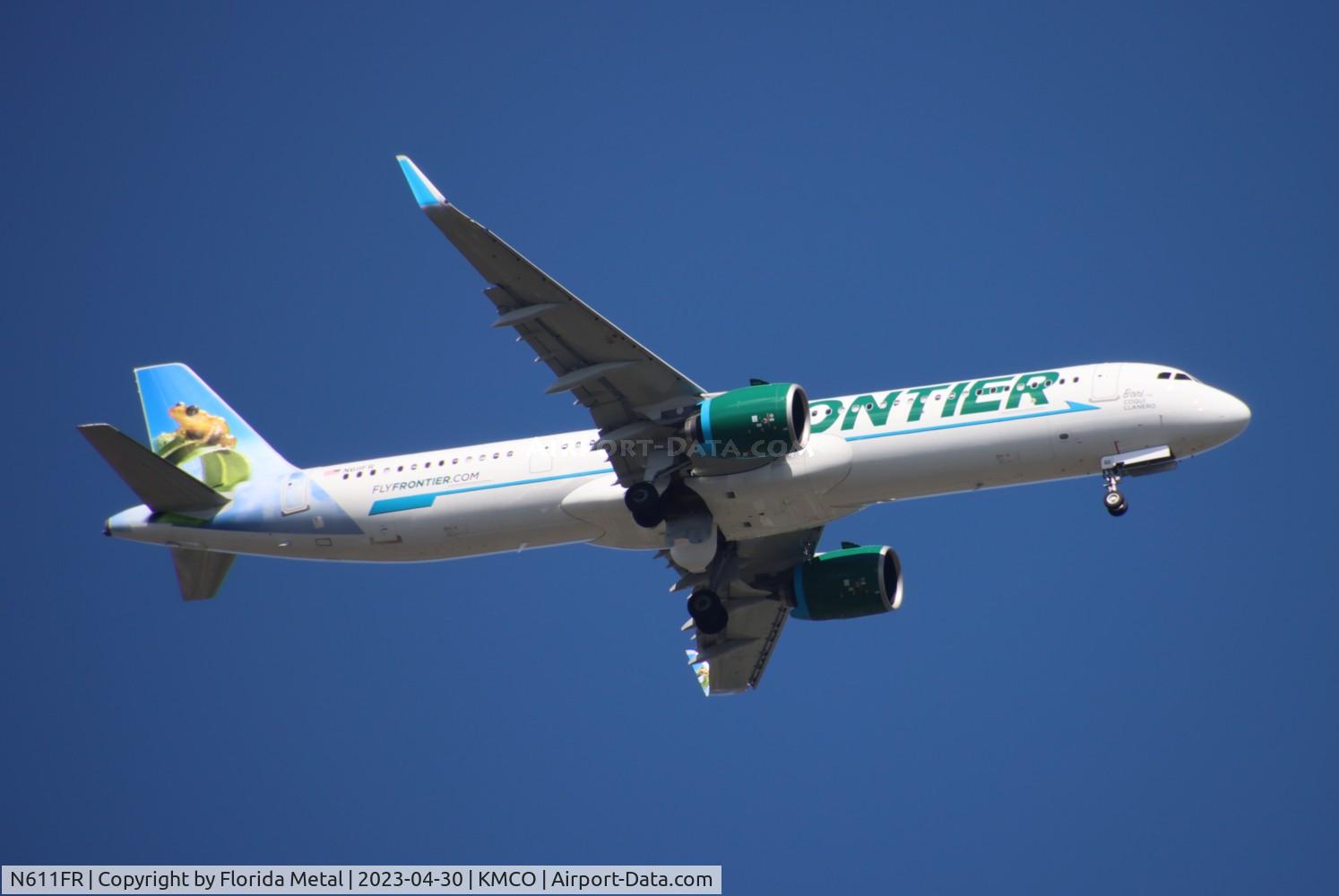 N611FR, Airbus A321-271NX C/N 11204, FFT A321N Bori zx CLE-MCO