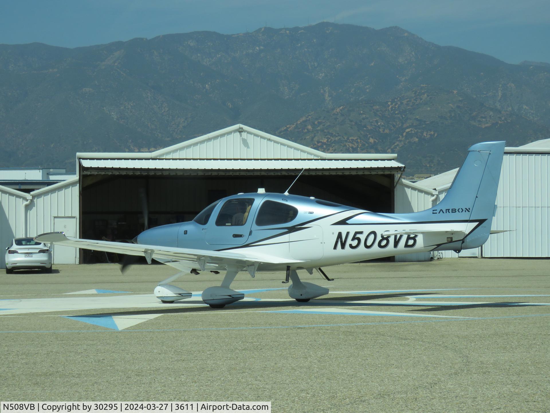 N508VB, 2023 Cirrus SR22T C/N 9576, Warming up
