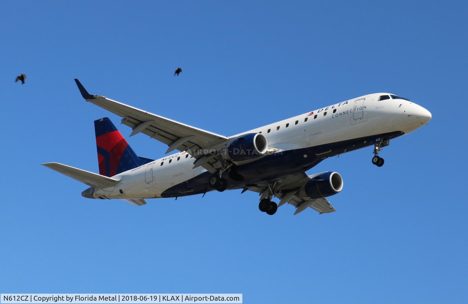 N612CZ, 2007 Embraer 175LR (ERJ-170-200LR) C/N 17000201, CPZ/DAL E175 zx SFO-LAX