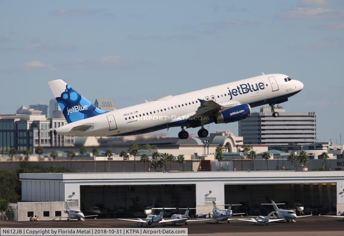 N612JB, 2005 Airbus A320-232 C/N 2447, JBU A320 zx TPA-BOS