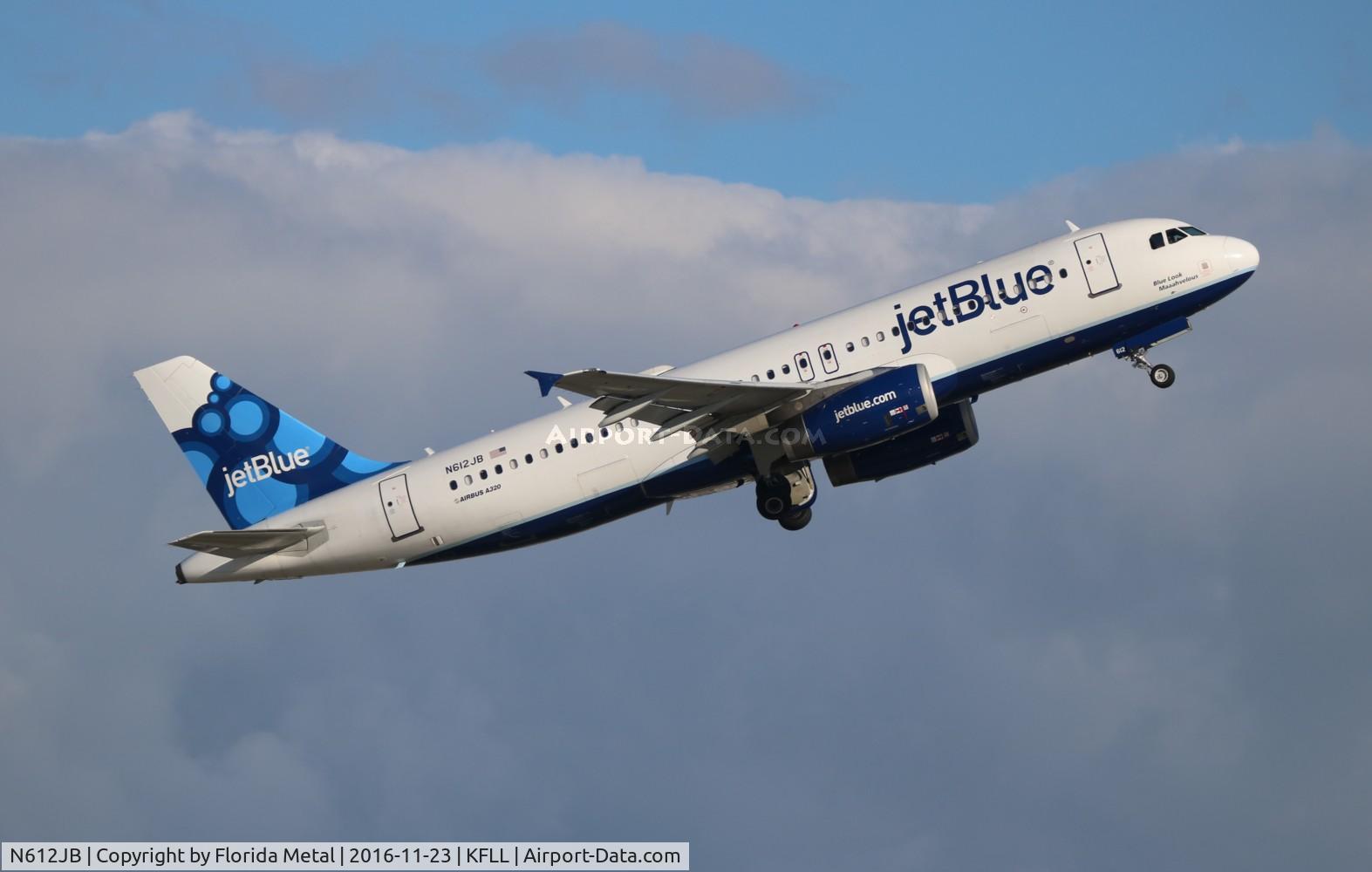 N612JB, 2005 Airbus A320-232 C/N 2447, JBU A320 zx FLL-JFK