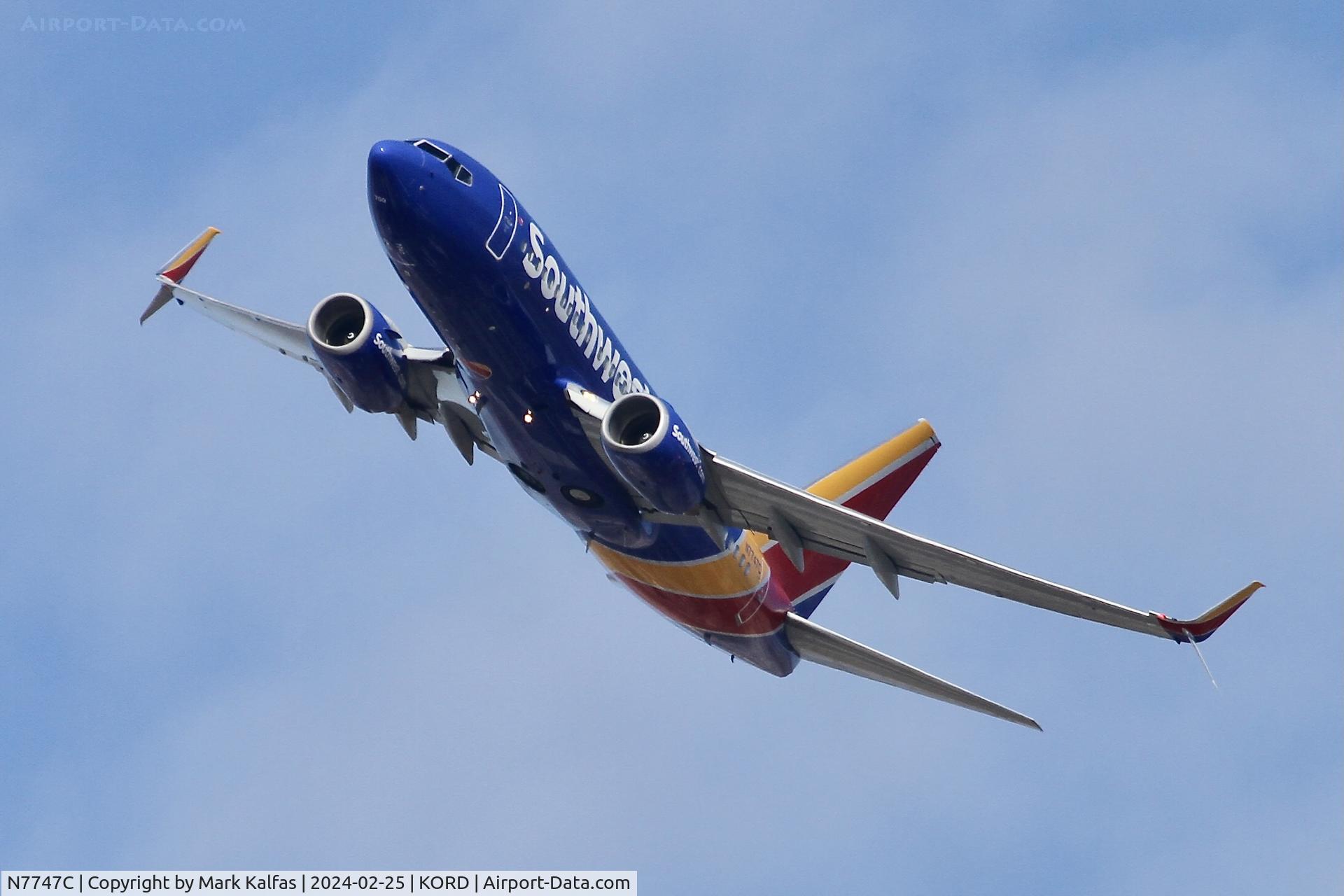 N7747C, 2007 Boeing 737-7BD C/N 36091, B737 Southwest BOEING 737-7BD N7747C SWA3857  ORD-DAL