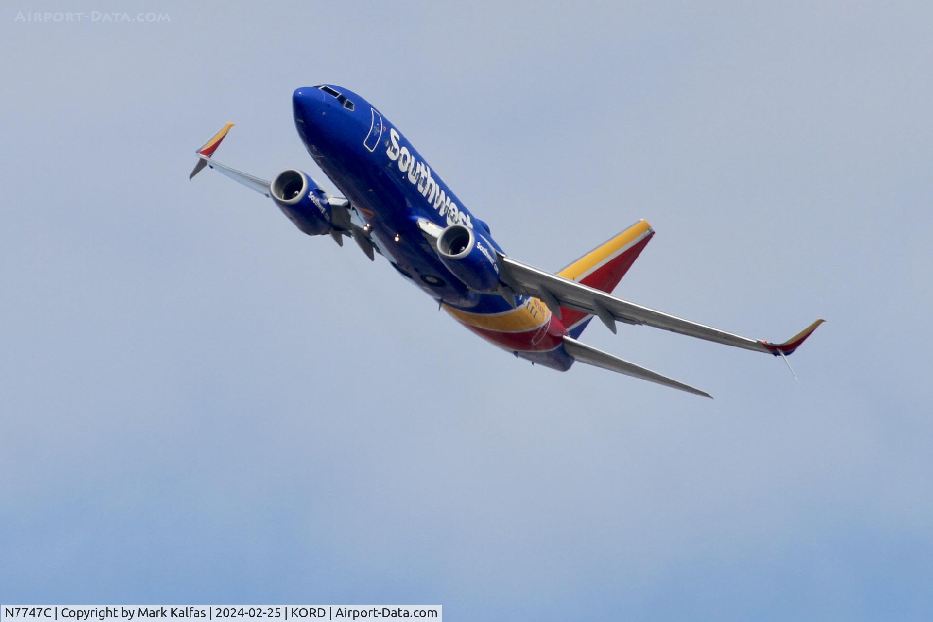 N7747C, 2007 Boeing 737-7BD C/N 36091, B737 Southwest BOEING 737-7BD N7747C SWA3857  ORD-DAL