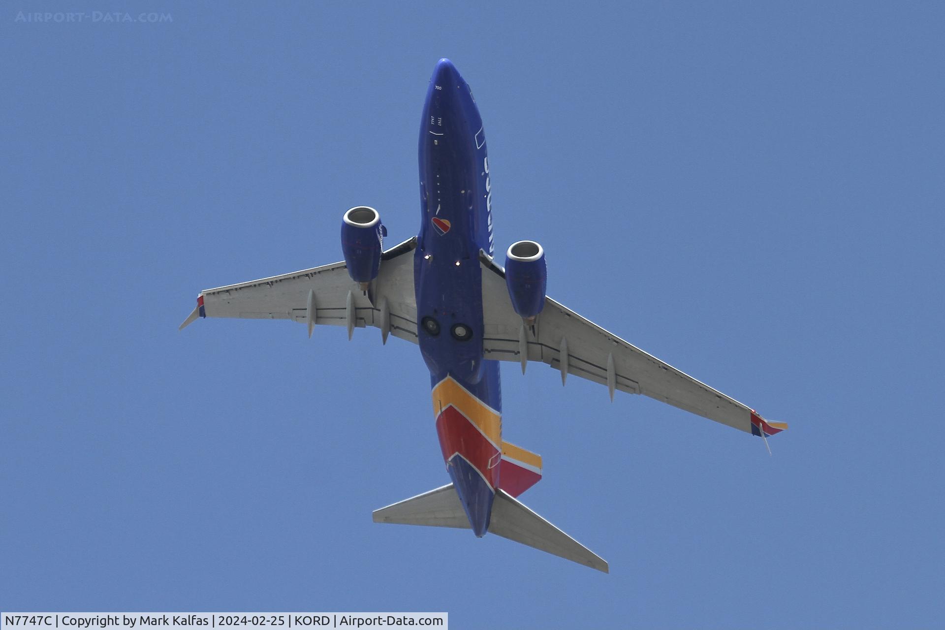 N7747C, 2007 Boeing 737-7BD C/N 36091, B737 Southwest BOEING 737-7BD N7747C SWA3857  ORD-DAL
