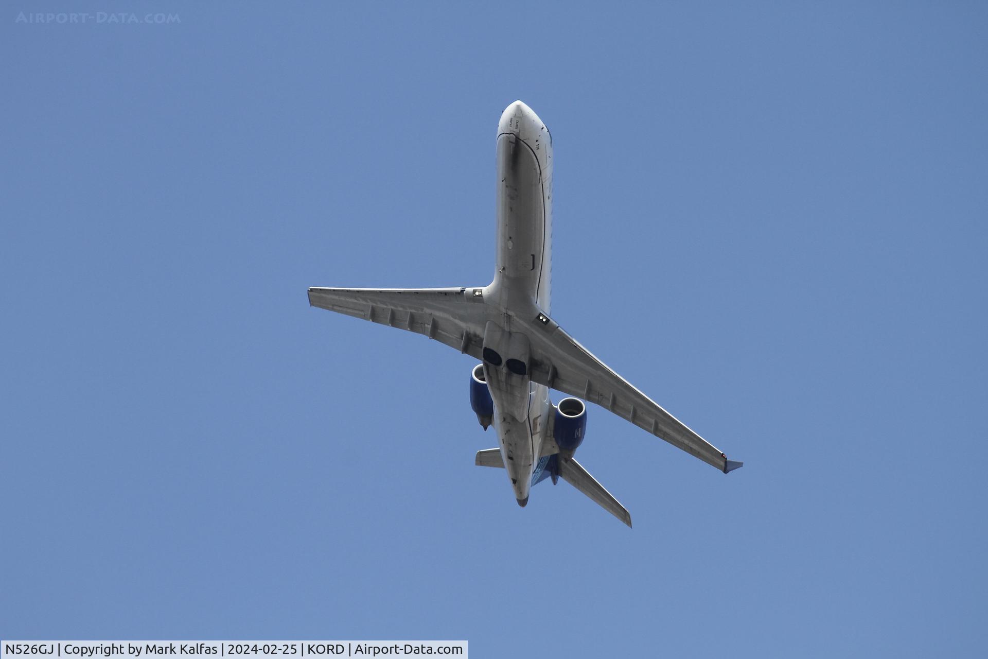 N526GJ, 2003 Bombardier CRJ-700 (CL-600-2C10) Regional Jet C/N 10129, CRJ7 GoJet/United Express Bombardier CRJ-701 (CRJ-550) CL-600-2C10  N526GJ GJS4563 ORD-RIC