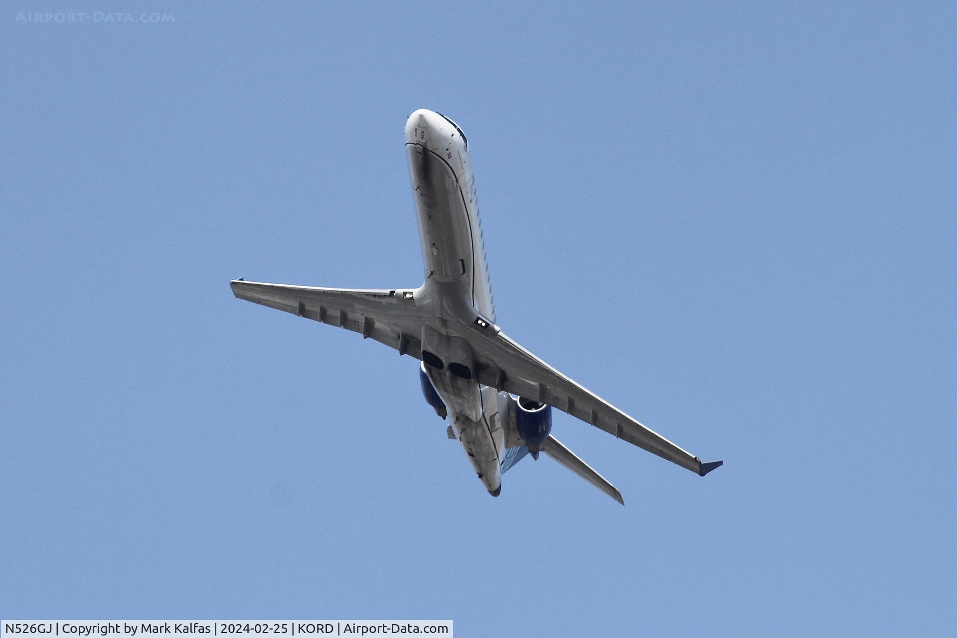 N526GJ, 2003 Bombardier CRJ-700 (CL-600-2C10) Regional Jet C/N 10129, CRJ7 GoJet/United Express Bombardier CRJ-701 (CRJ-550) CL-600-2C10  N526GJ GJS4563 ORD-RIC