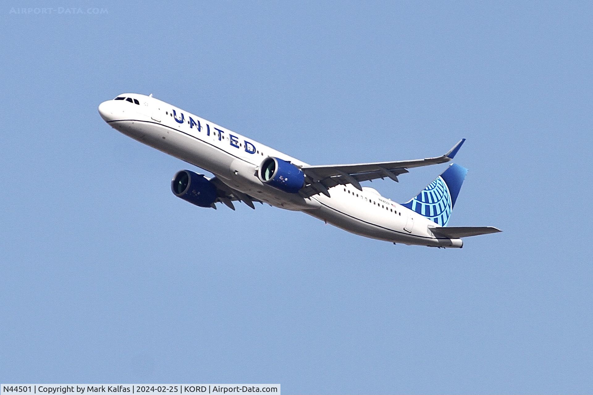 N44501, 2023 Airbus A321-271NX C/N 11500, A21N United Airlines Airbus A321neo N44501 UAL1872 ORD-FLL
