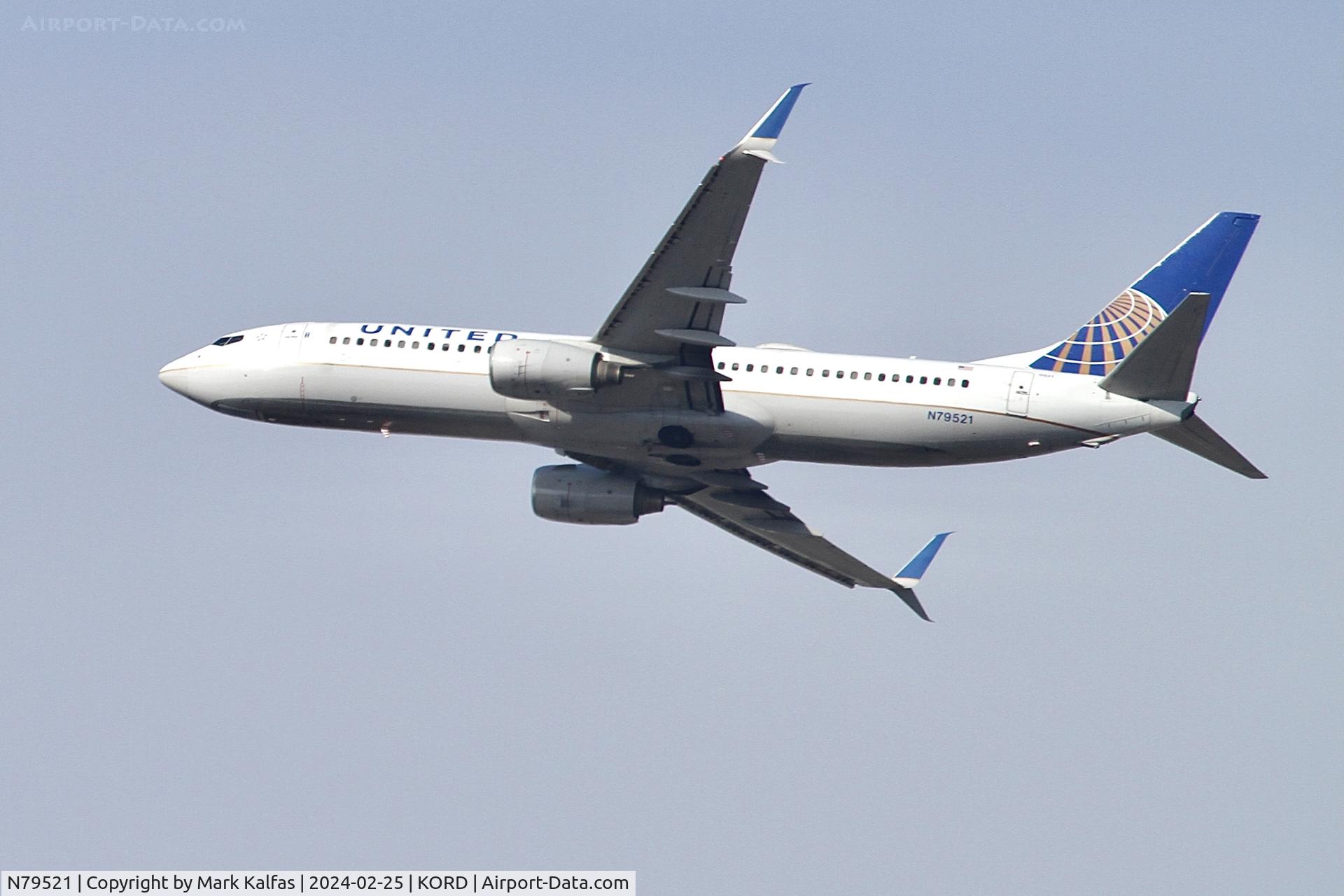 N79521, 2010 Boeing 737-824 C/N 31662, B738 United Airlines BOEING 737-824 N79521 UAL2640 ORD-DCA
