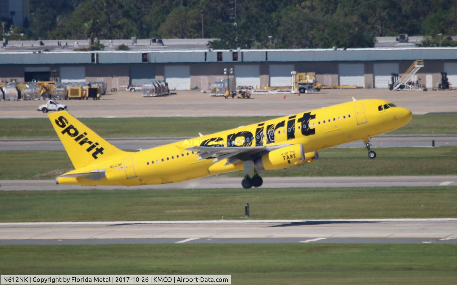 N612NK, 2012 Airbus A320-232 C/N 5029, NKS A320 yellow zx MCO-ACY