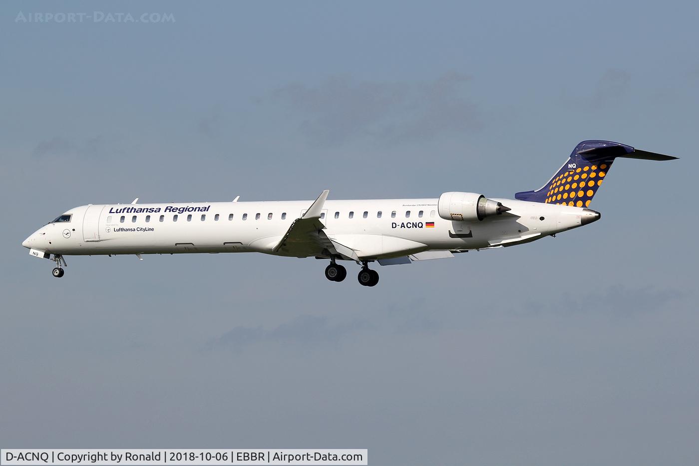 D-ACNQ, 2010 Bombardier CRJ-900LR (CL-600-2D24) C/N 15260, at ebbr