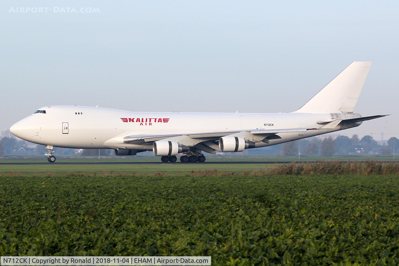 N712CK, 2001 Boeing 747-4B5F/SCD C/N 26414, at spl
