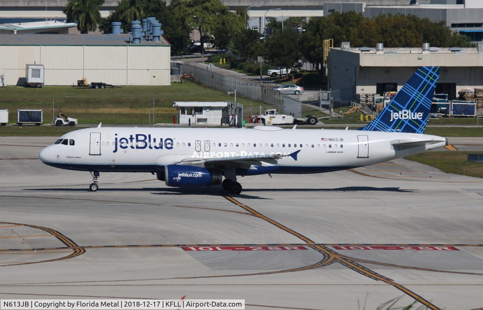 N613JB, 2005 Airbus A320-232 C/N 2449, JBU A320 zx FLL-BOS