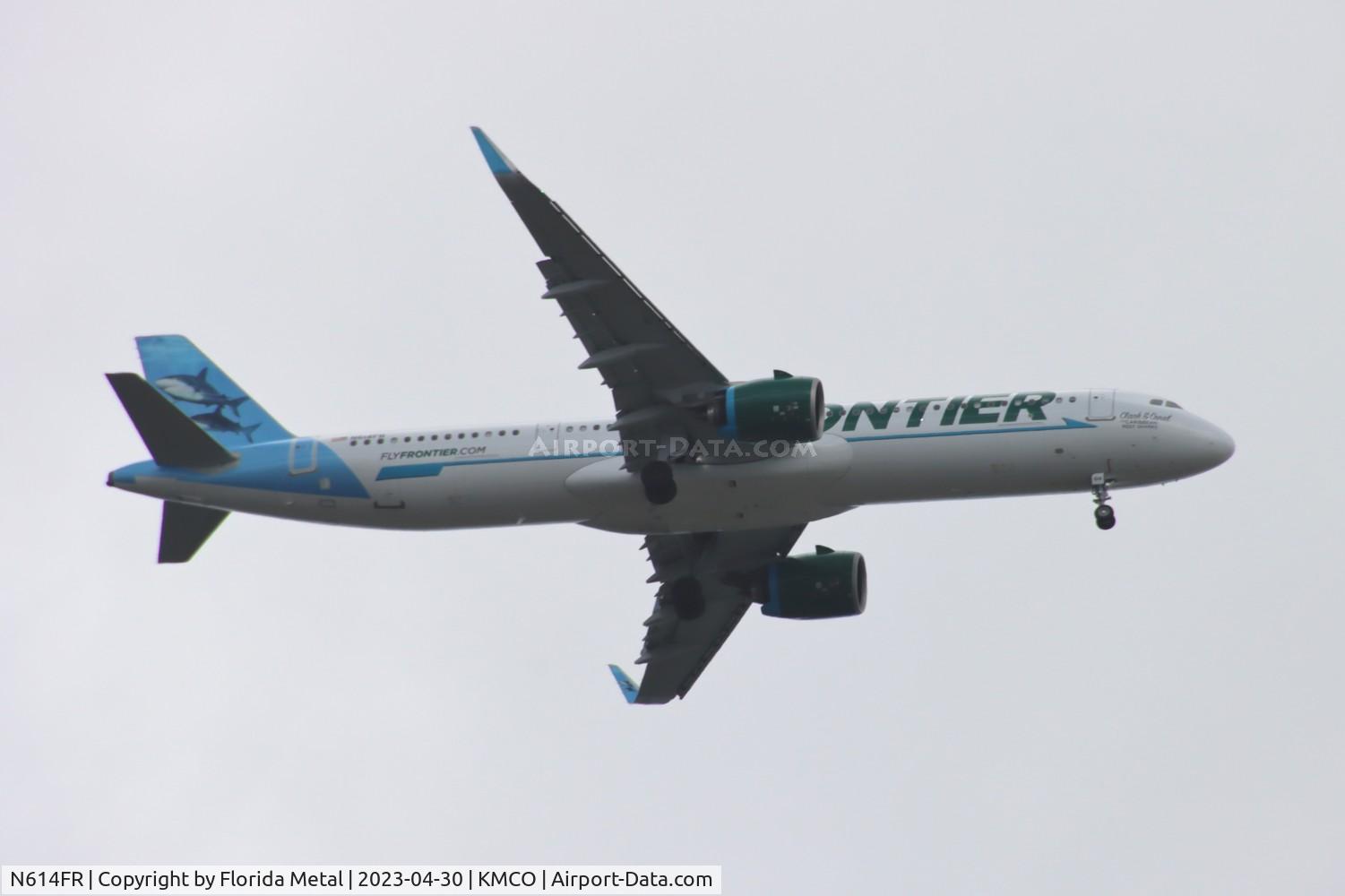 N614FR, 2023 AIRBUS A321-271NX C/N 11278, FFT A321N Clark and Coral zx CLT-MCO