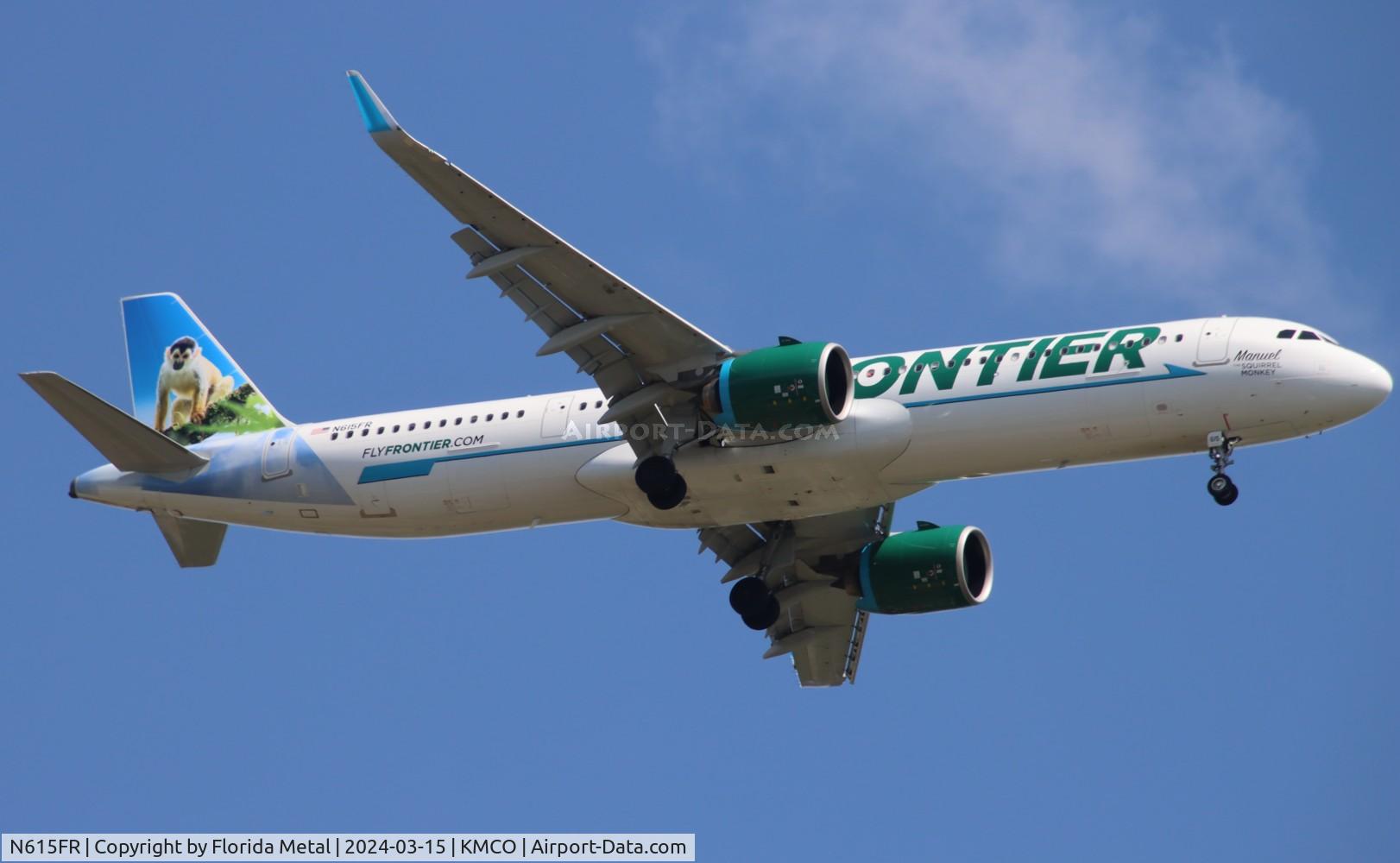 N615FR, 2023 Airbus A321-271NX C/N 11280, FFT A321N Manuel zx MKE-MCO