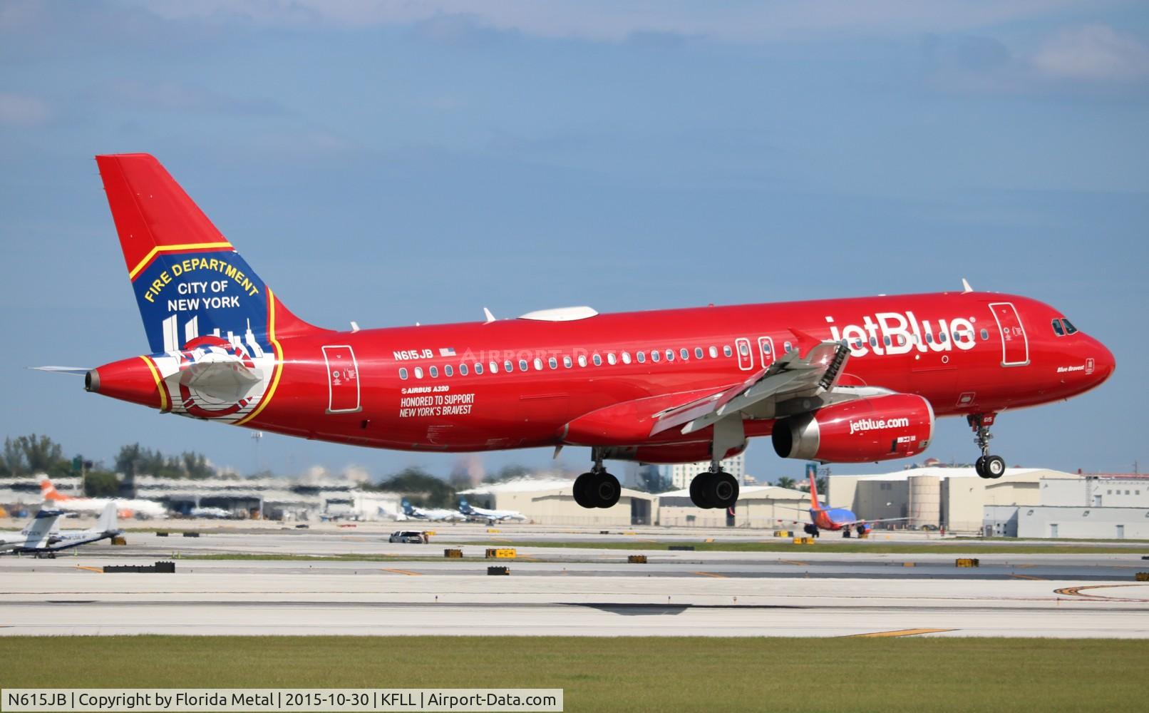 N615JB, 2005 Airbus A320-232 C/N 2461, JBU A320 NYFD zx