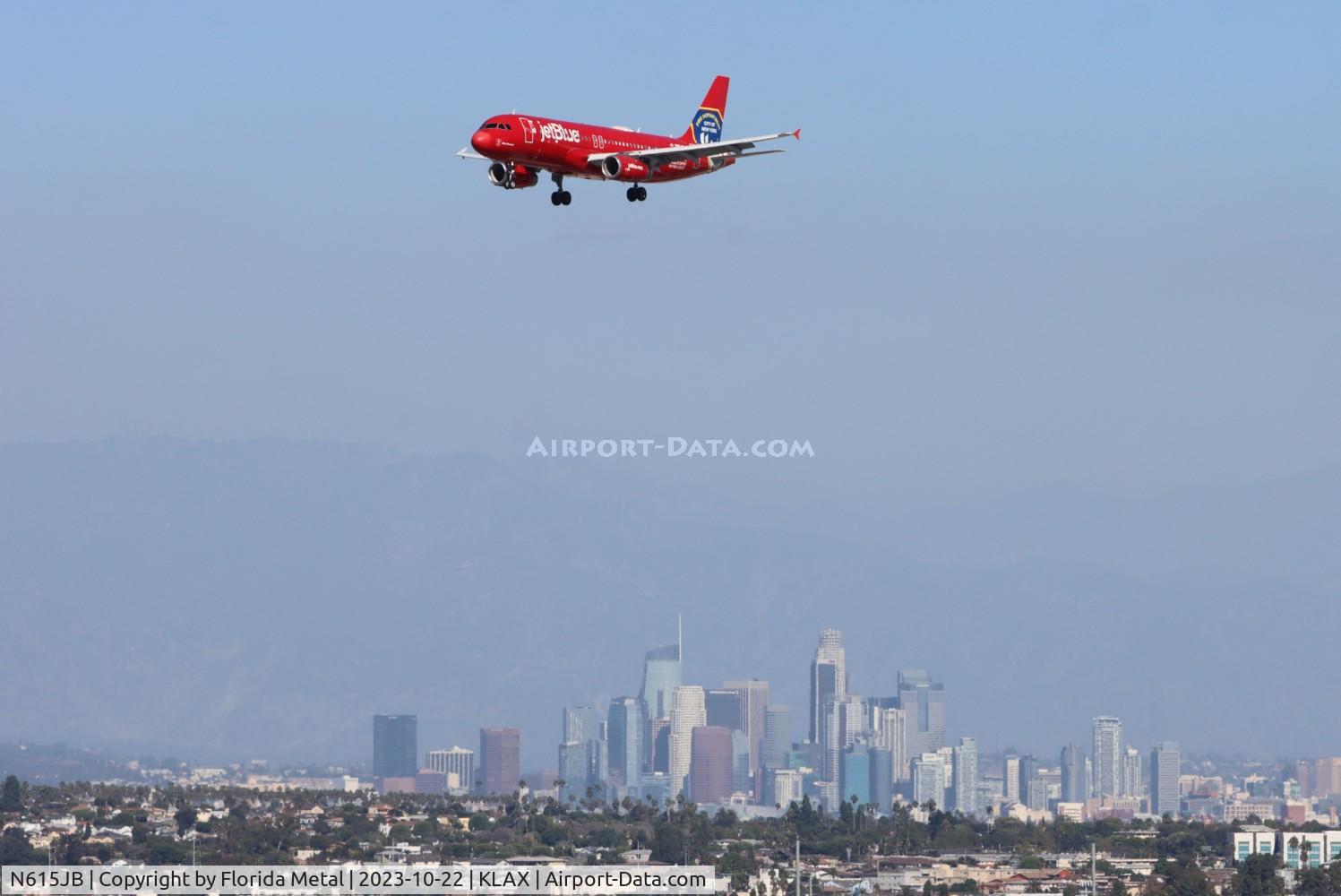 N615JB, 2005 Airbus A320-232 C/N 2461, JBU A320 NYFD zx SEA-LAX