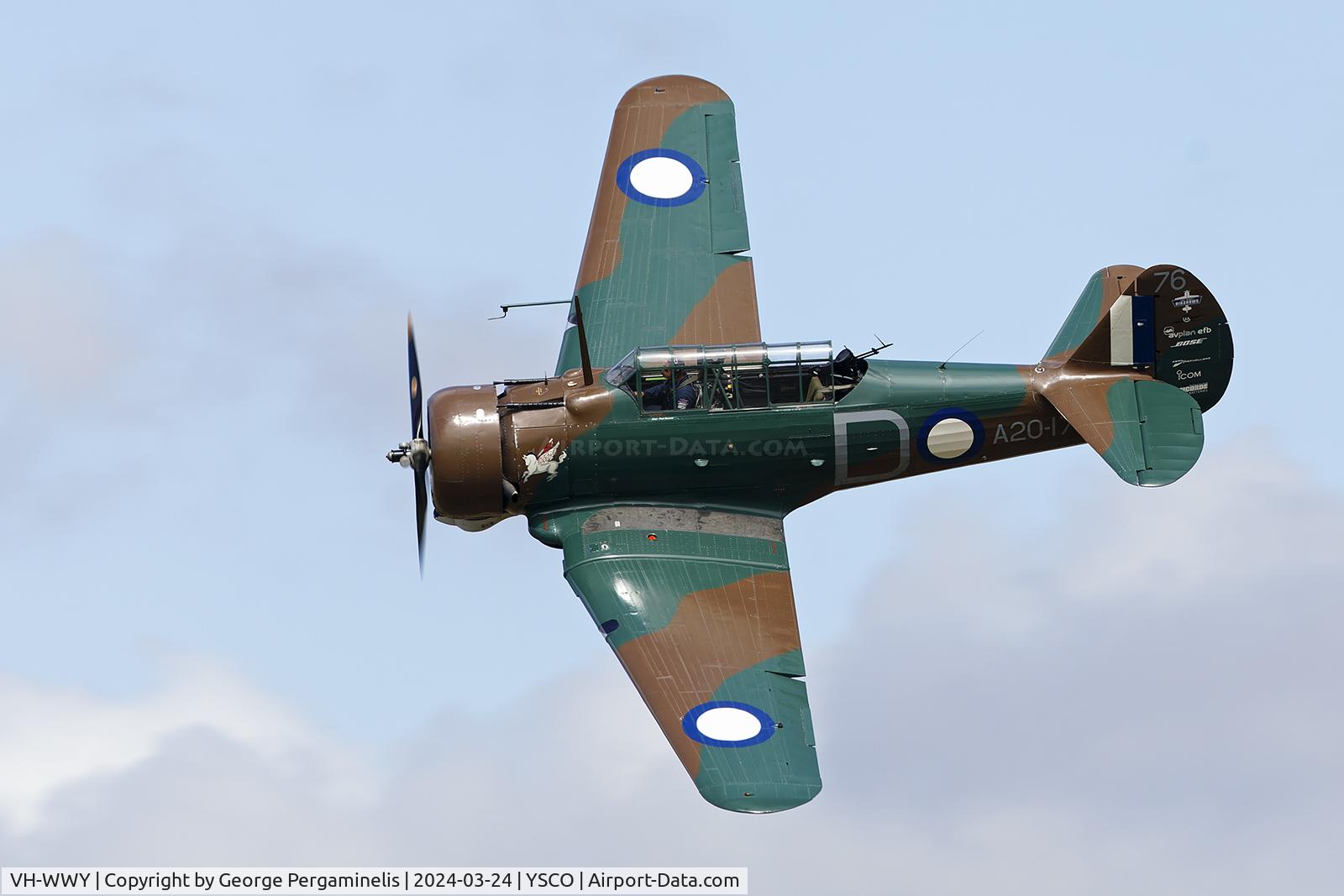 VH-WWY, 1940 Commonwealth CA-3 Wirraway Mk.II C/N 79, Warbirds Over Scone 2024.