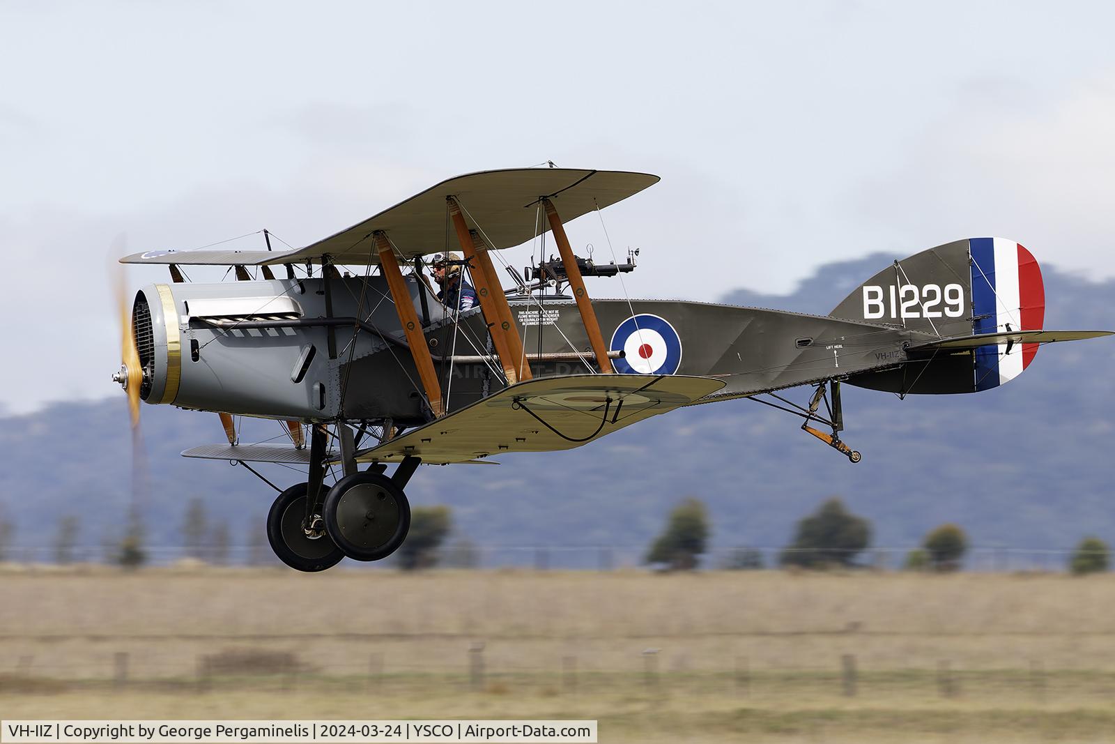 VH-IIZ, 1992 Bristol F.2B Replica C/N E.R.S. 2, Warbirds Over Scone 2024.