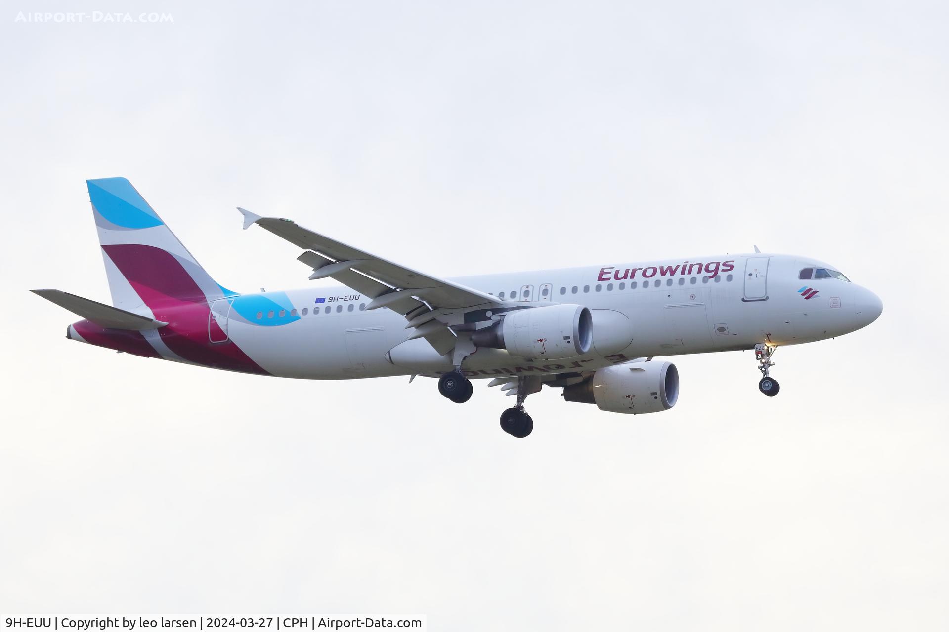 9H-EUU, 2010 Airbus A320-214 C/N 4368, Copenhagen 27.3.2024