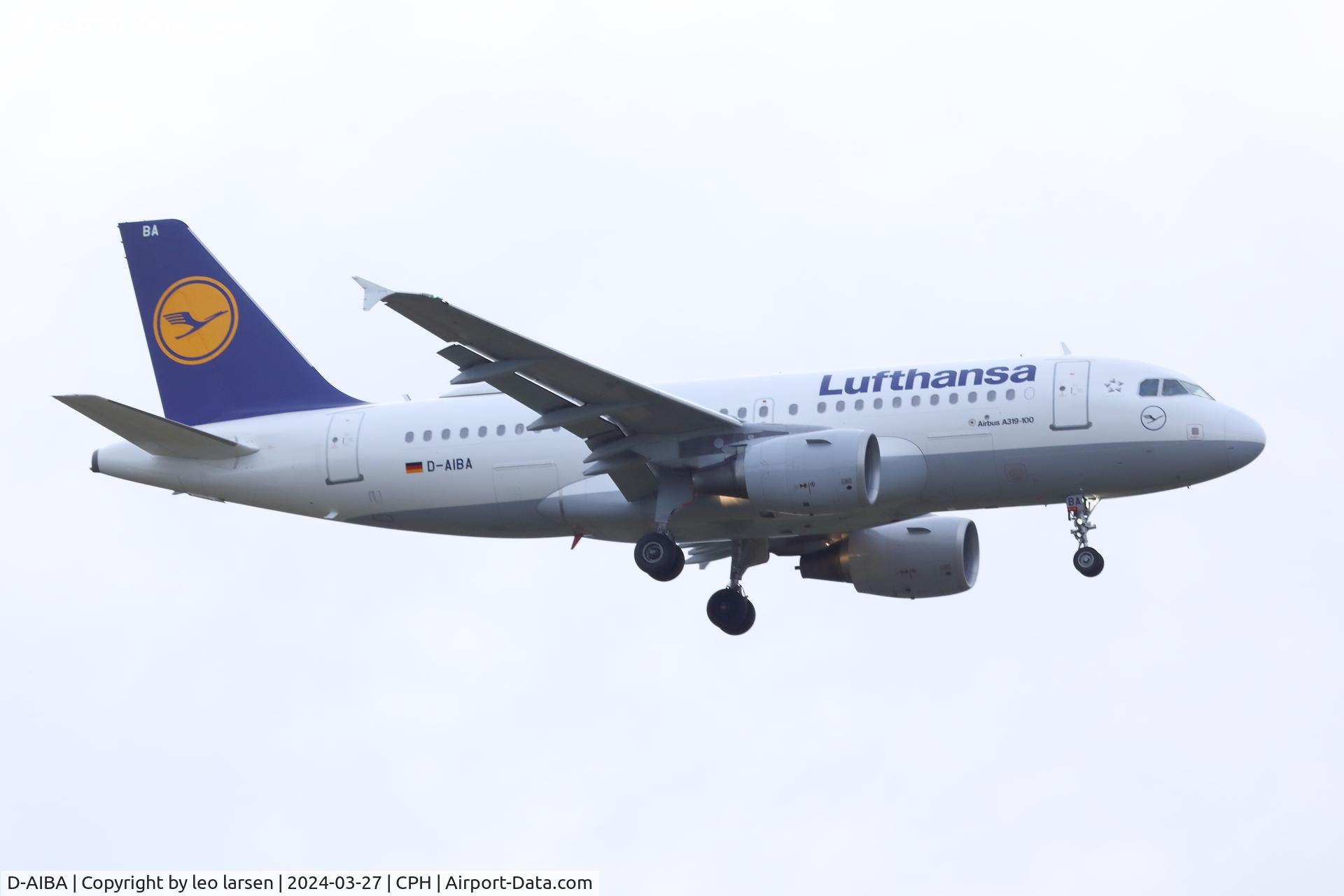 D-AIBA, 2009 Airbus A319-114 C/N 4141, Copenhagen 27.3.2024