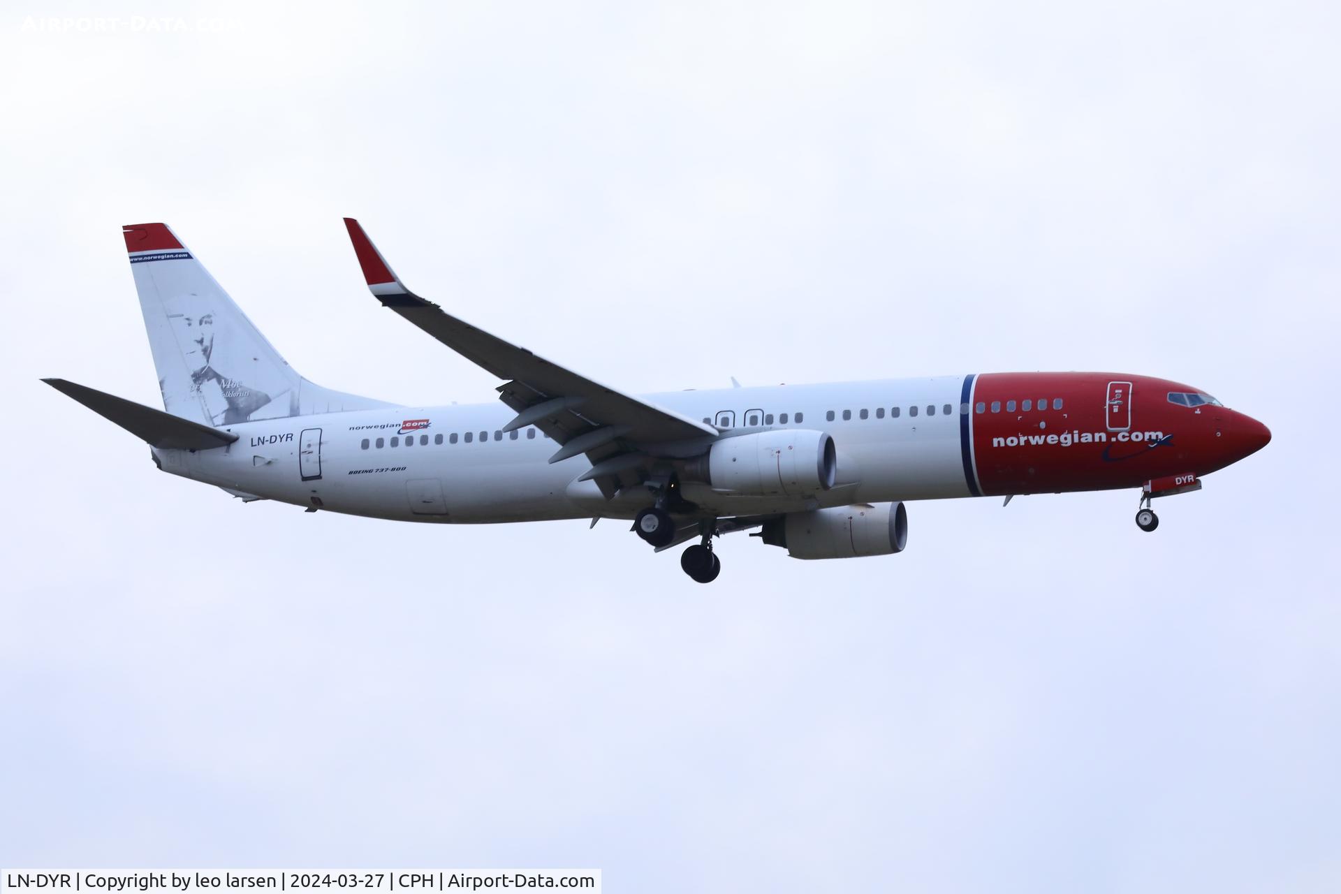 LN-DYR, 2011 Boeing 737-8JP C/N 40870, Copenhagen 27.3.2024.