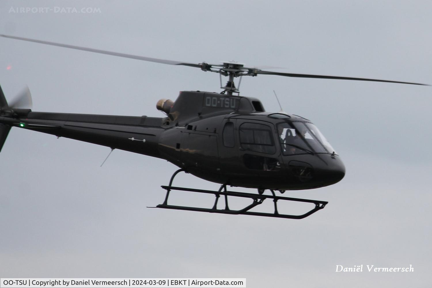 OO-TSU, 2013 Eurocopter AS-350B-2 Ecureuil C/N 7581, At Kortrijk Airport.