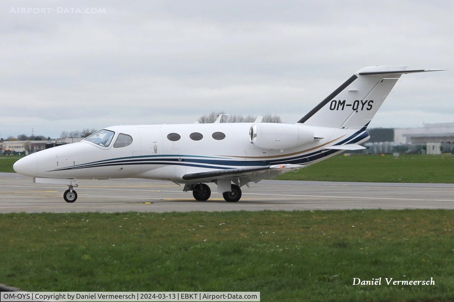 OM-OYS, 2008 Cessna 510 Citation Mustang C/N 510-0086, At Kortrijk Airport.