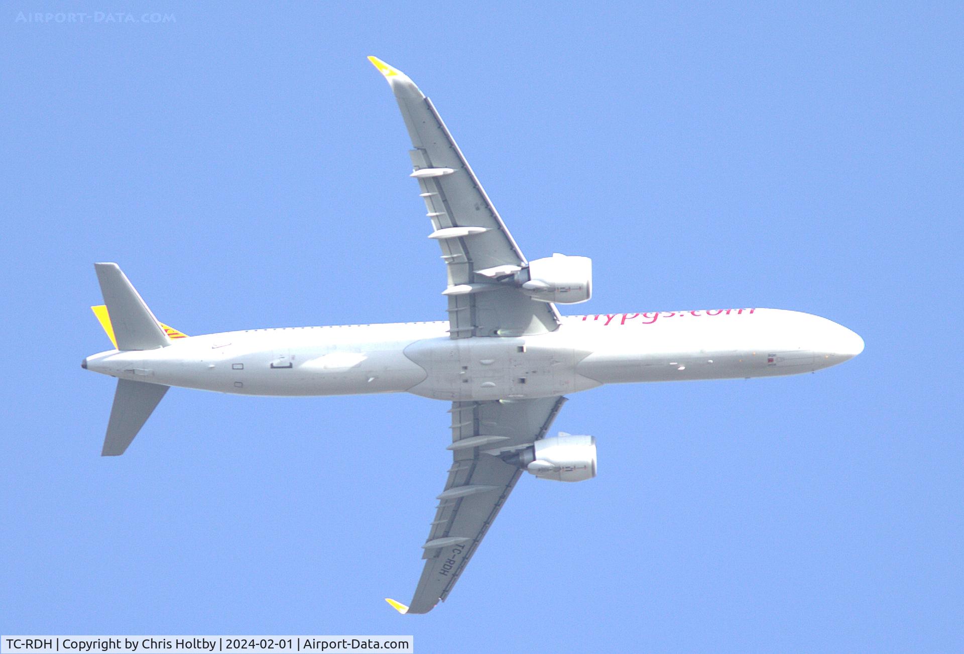 TC-RDH, 2023 Airbus A321-251NX C/N 11373, Over Amwell, Herts
