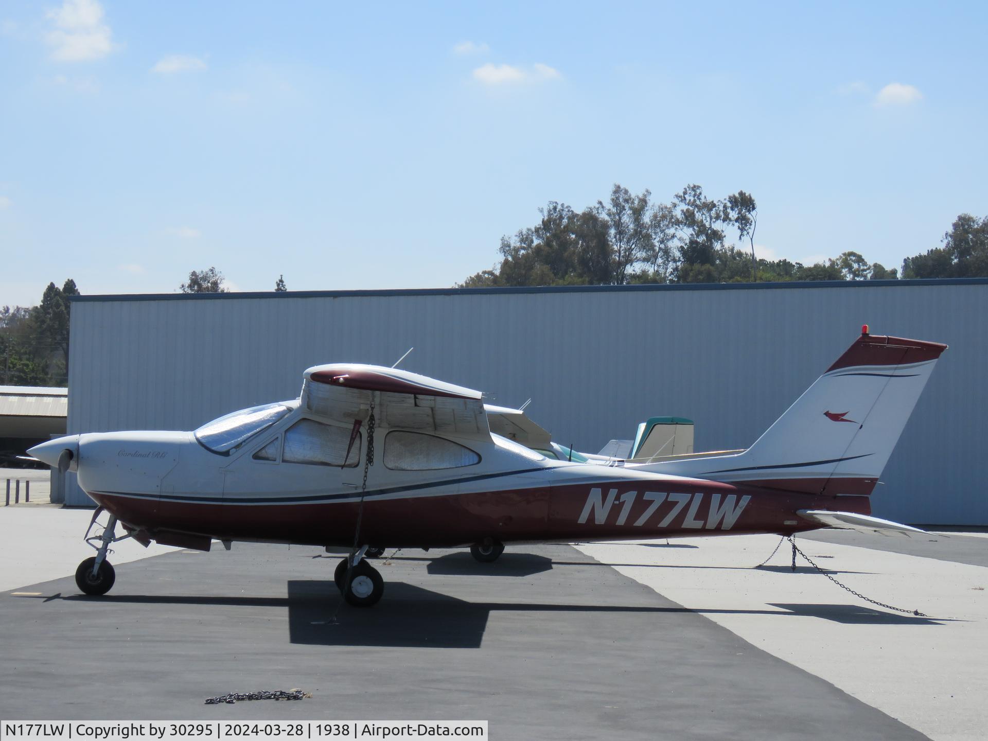 N177LW, 1974 Cessna 177RG Cardinal C/N 177RG0686, Parked