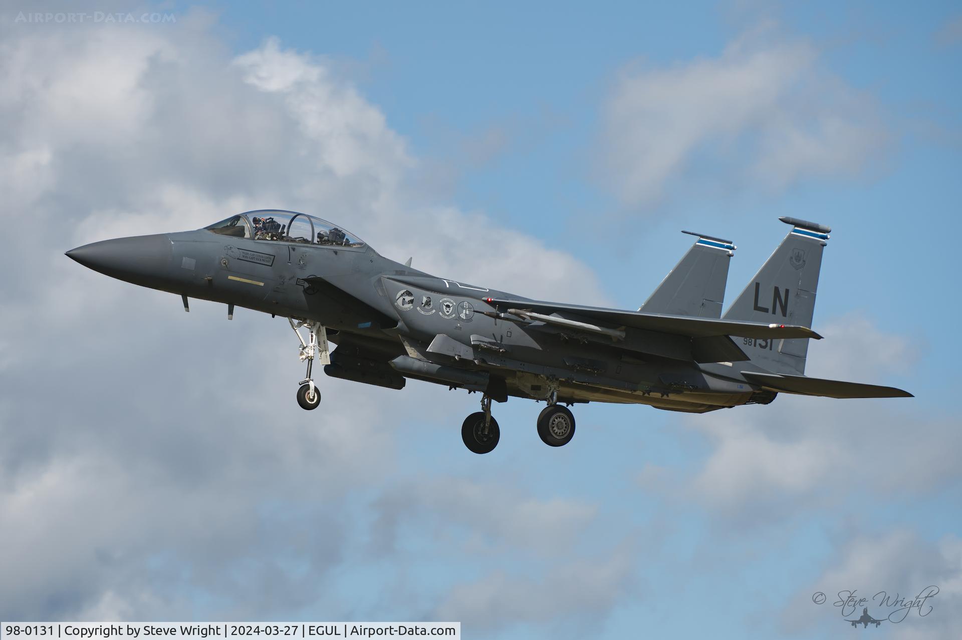 98-0131, 1998 McDonnell Douglas F-15E Strike Eagle C/N 1361/E222, RAF Lakenheath, Suffolk. UK