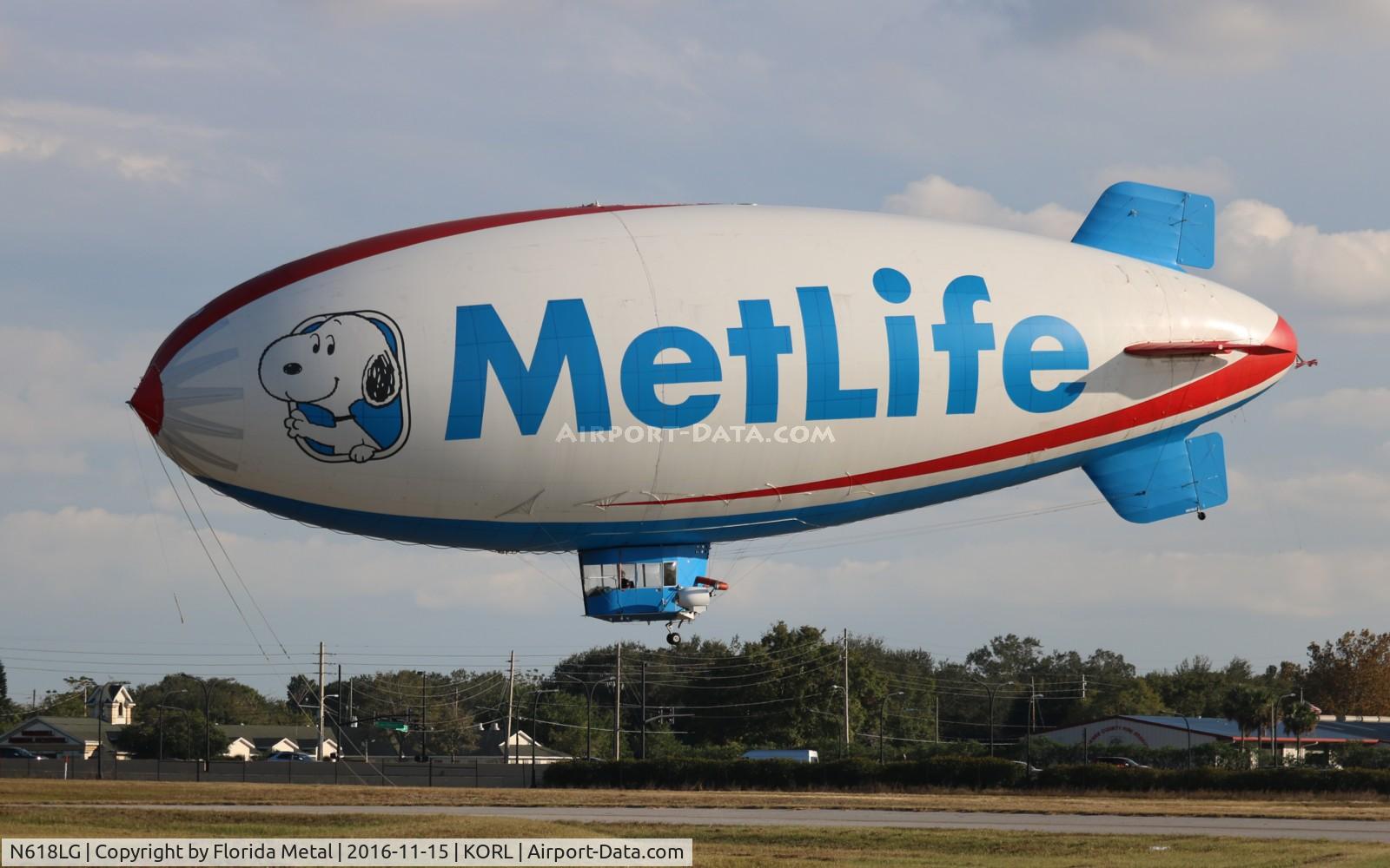 N618LG, 2000 American Blimp Corp A-60+ C/N 018, Met Life blimp zx