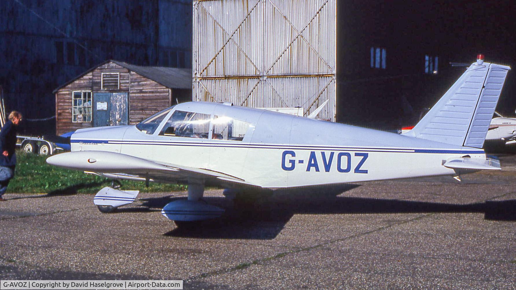 G-AVOZ, 1966 Piper PA-28-180 Cherokee C/N 28-3711, Taken at Wycombe Air Park in 1975 when the plane was owned by my very good friend Tony Rush and flown by John Winning