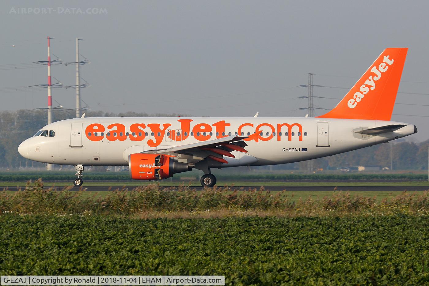 G-EZAJ, 2006 Airbus A319-111 C/N 2742, at spl